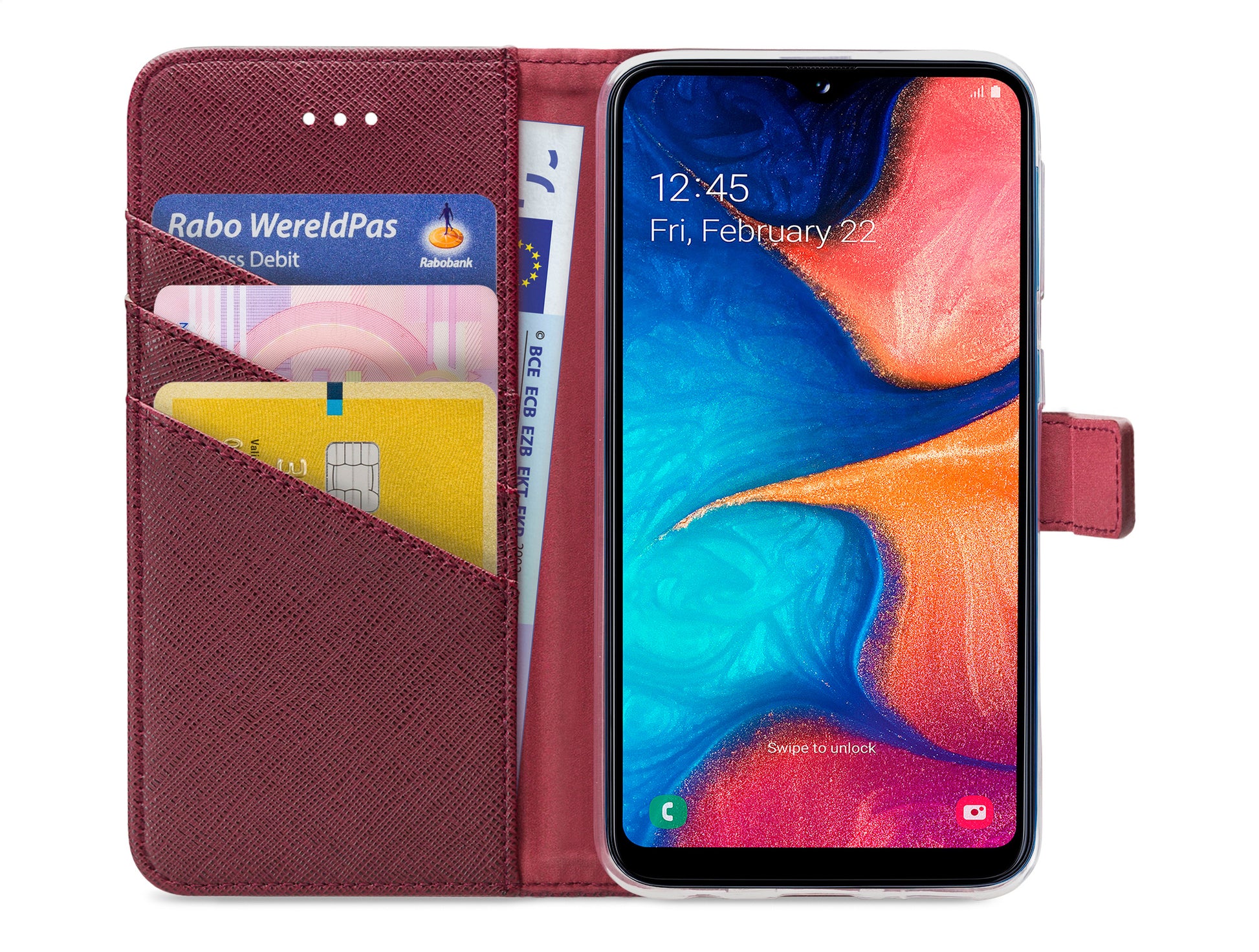 My Style Flex Wallet For Samsung Galaxy A20E Bordeaux