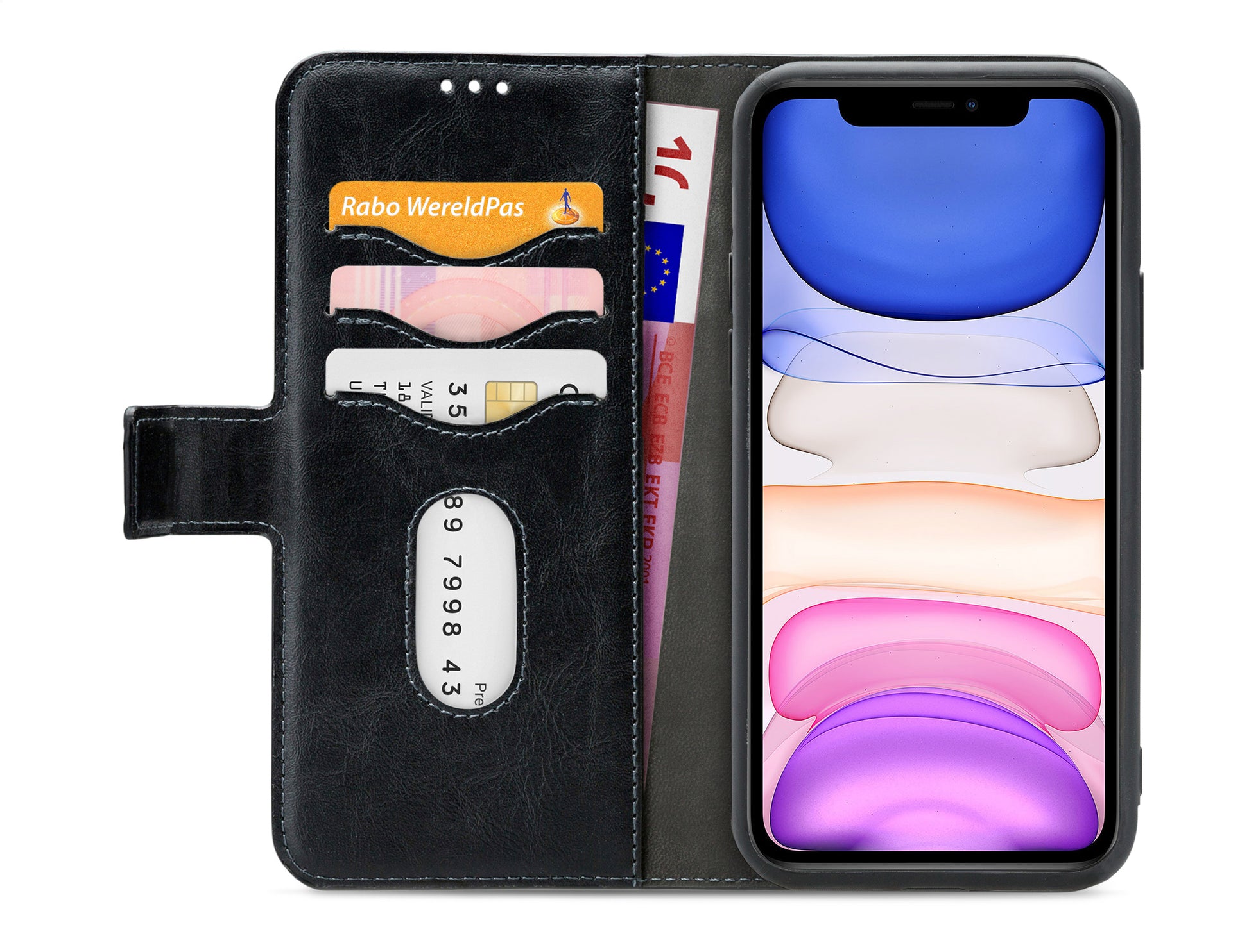 Mobilize 2In1 Gelly Wallet Case Apple Iphone 11 Black