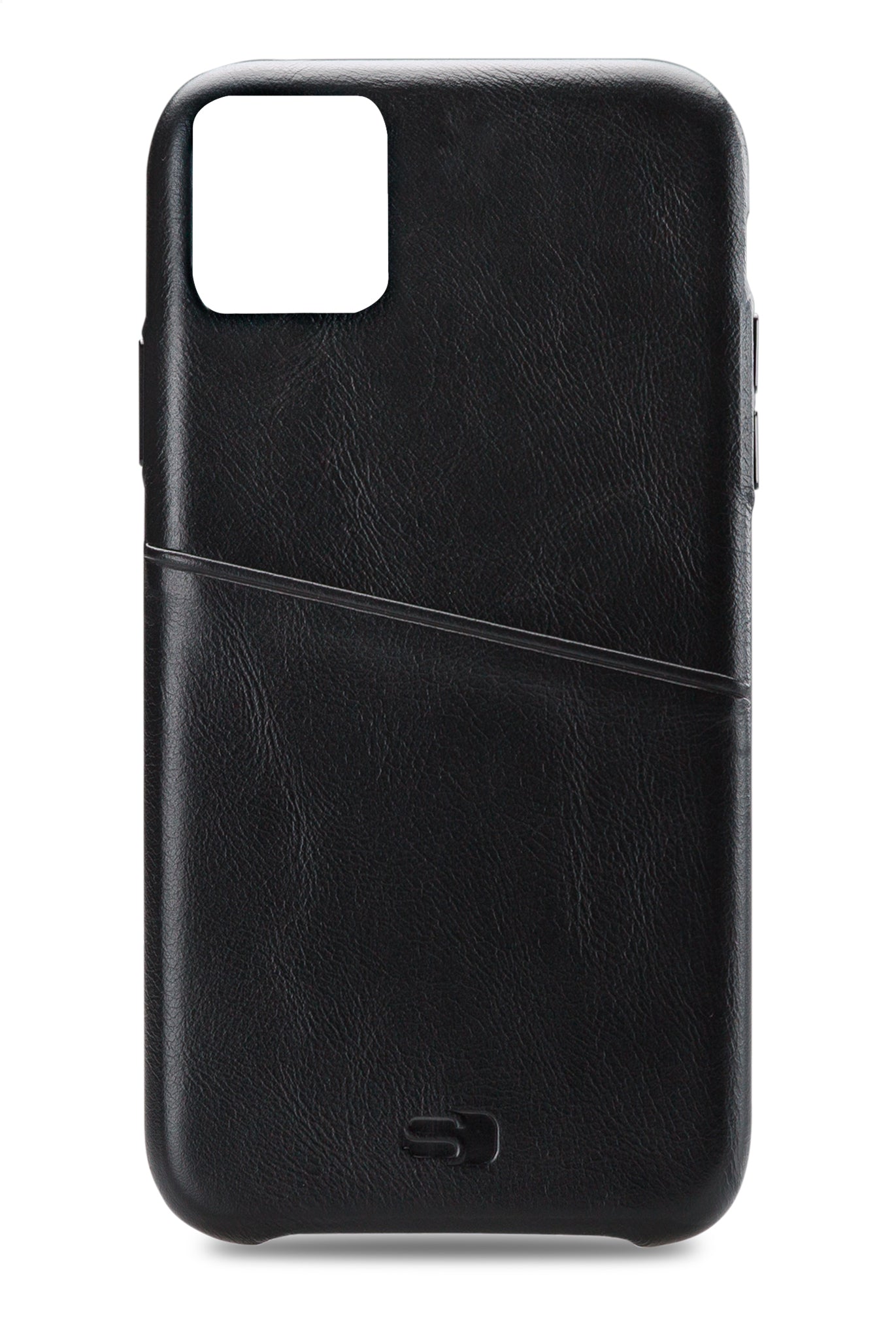 Senza Pure Leather Cover With Card Slot Apple Iphone 11 Pro Deep Black
