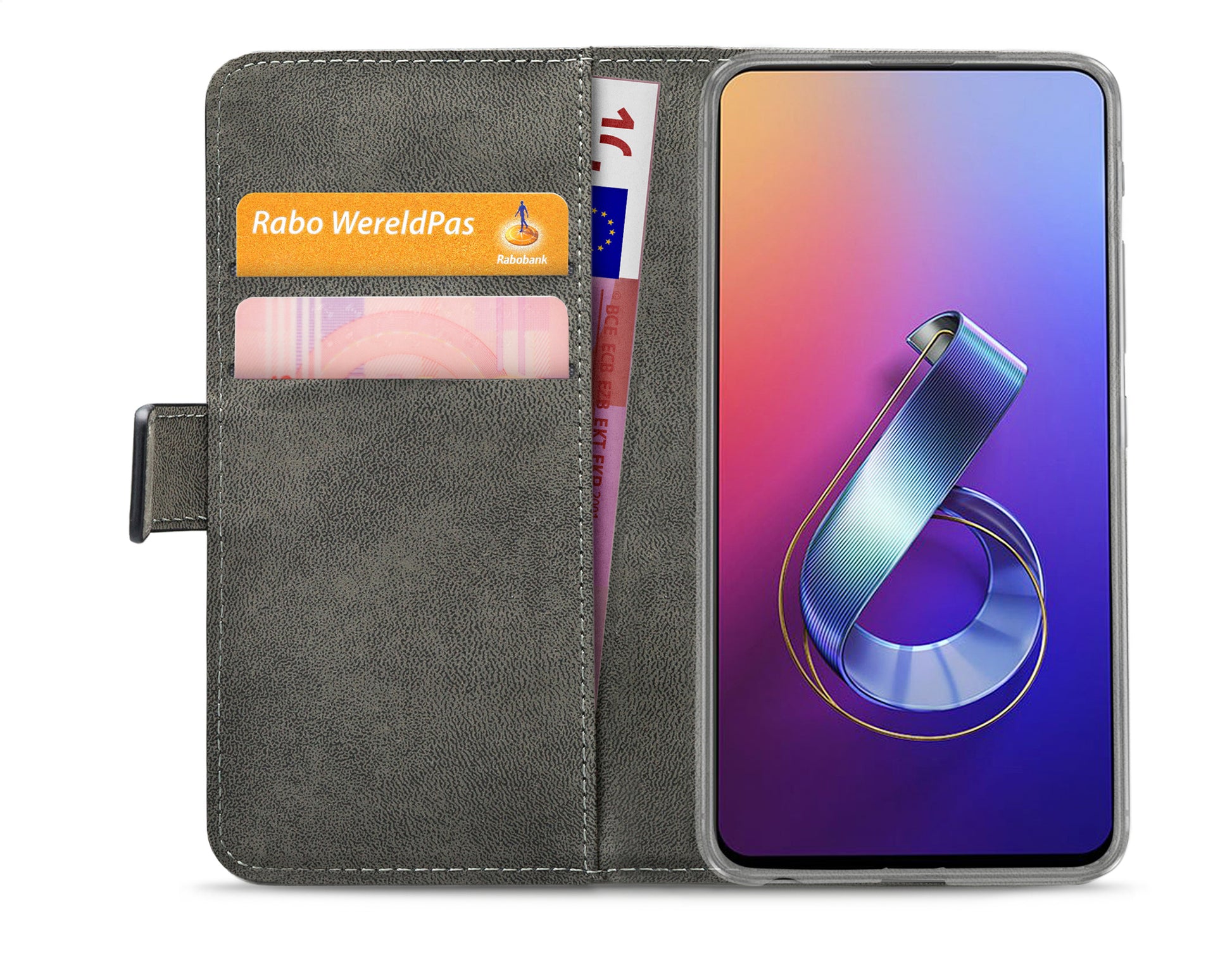 Mobilize Classic Gelly Wallet Book Case Asus Zenfone 6 Zs630Kl Black