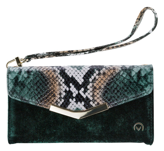 Mobilize 2In1 Gelly Velvet Clutch For Apple Iphone Xr Green Snake
