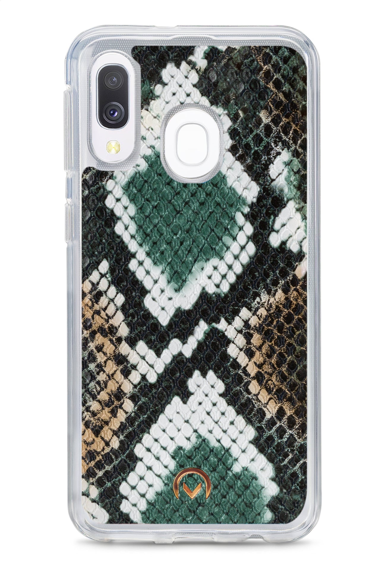 Mobilize 2In1 Gelly Velvet Clutch For Samsung Galaxy A40 Green Snake