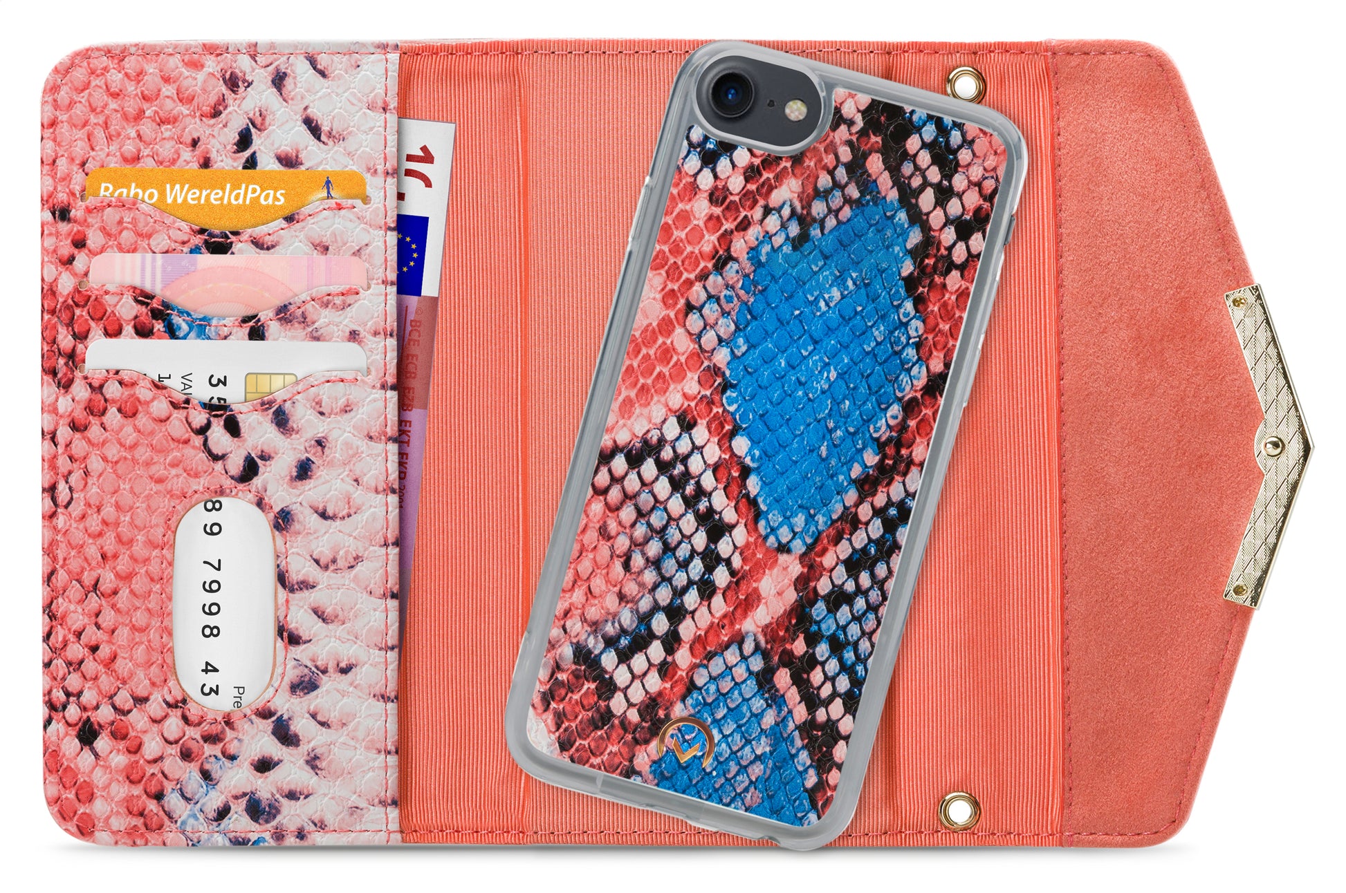 Mobilize 2In1 Gelly Velvet Clutch For Apple Iphone 6/6S/7/8/Se (2020/2022) Coral Snake
