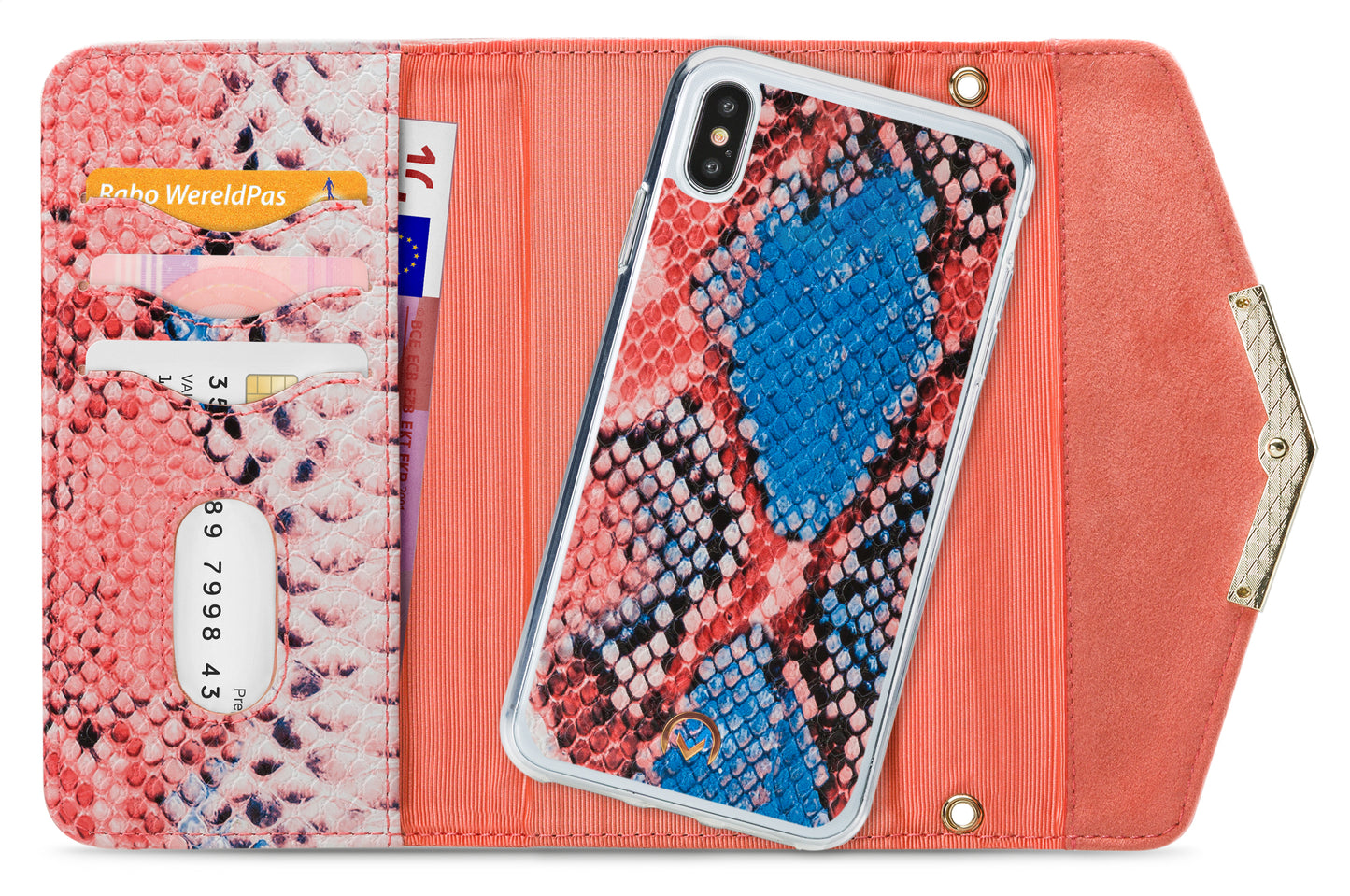 Mobilize 2In1 Gelly Velvet Clutch For Apple Iphone X/Xs Coral Snake
