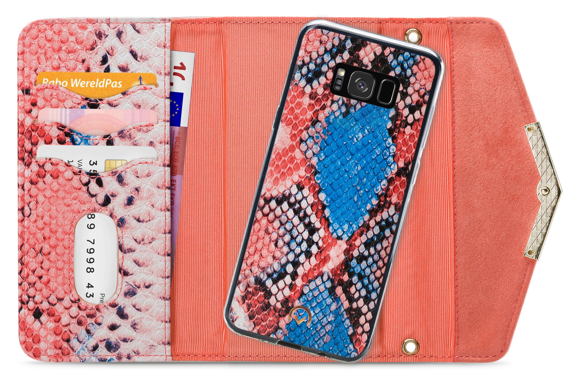 Mobilize 2In1 Gelly Velvet Clutch For Samsung Galaxy S8 Coral Snake