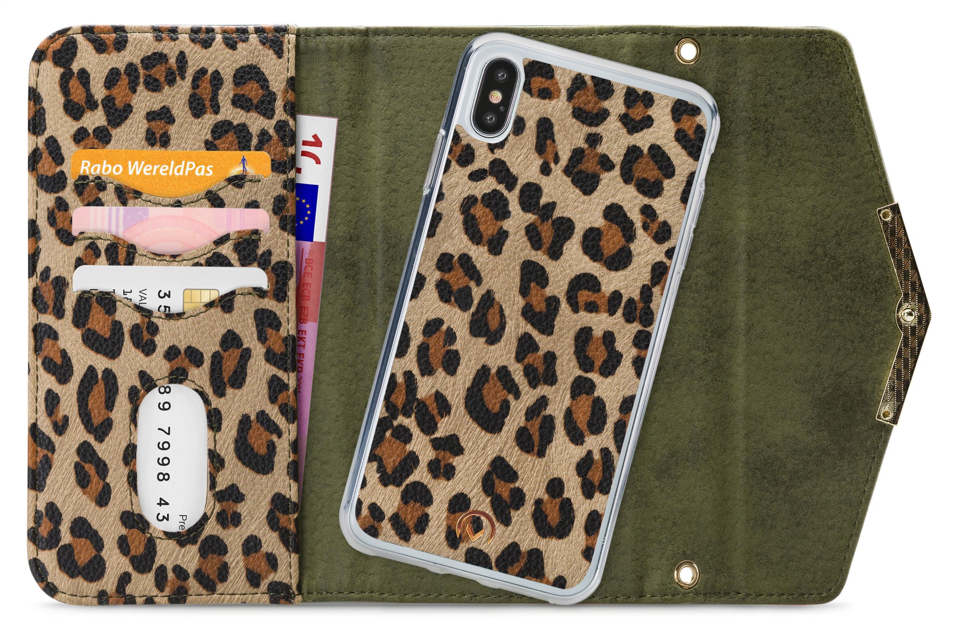 Mobilize 2In1 Gelly Clutch For Apple Iphone X/Xs Green Leopard