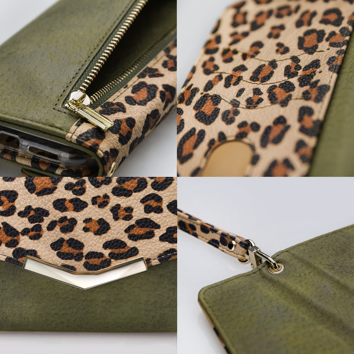 Mobilize 2In1 Gelly Clutch For Samsung Galaxy A40 Green Leopard