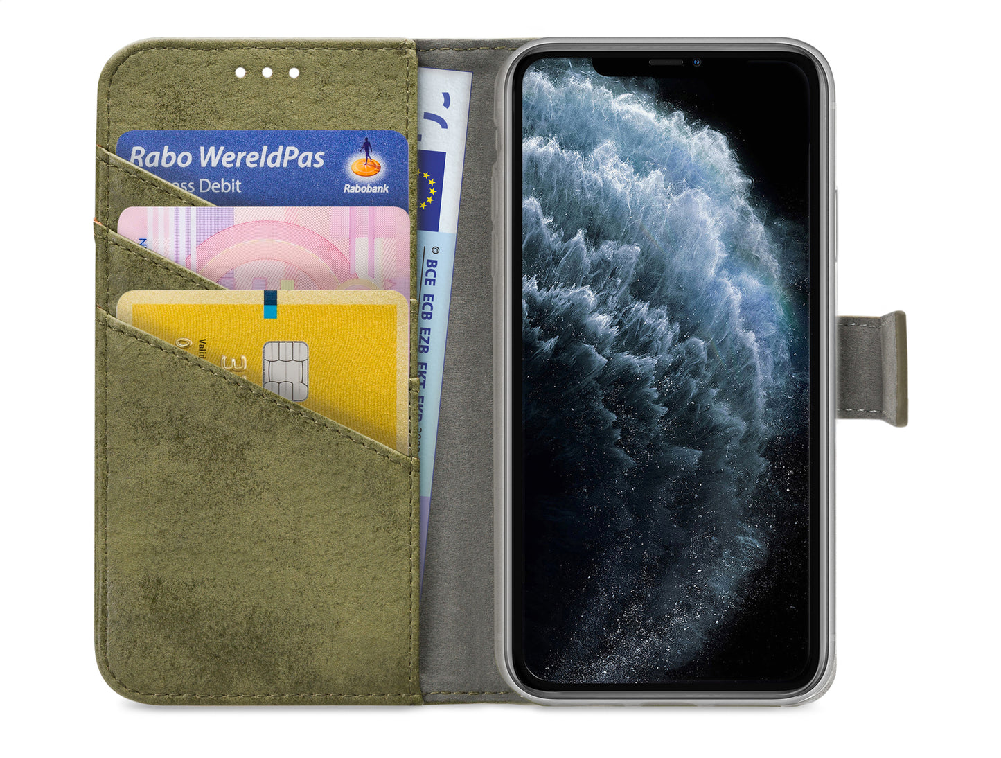 My Style Flex Wallet For Apple Iphone 11 Pro Max Olive