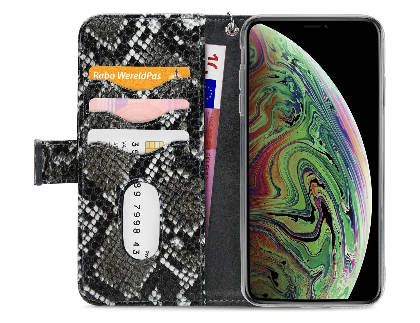 Mobilize 2In1 Gelly Zipper Case Apple Iphone Xs Max Black/Snake