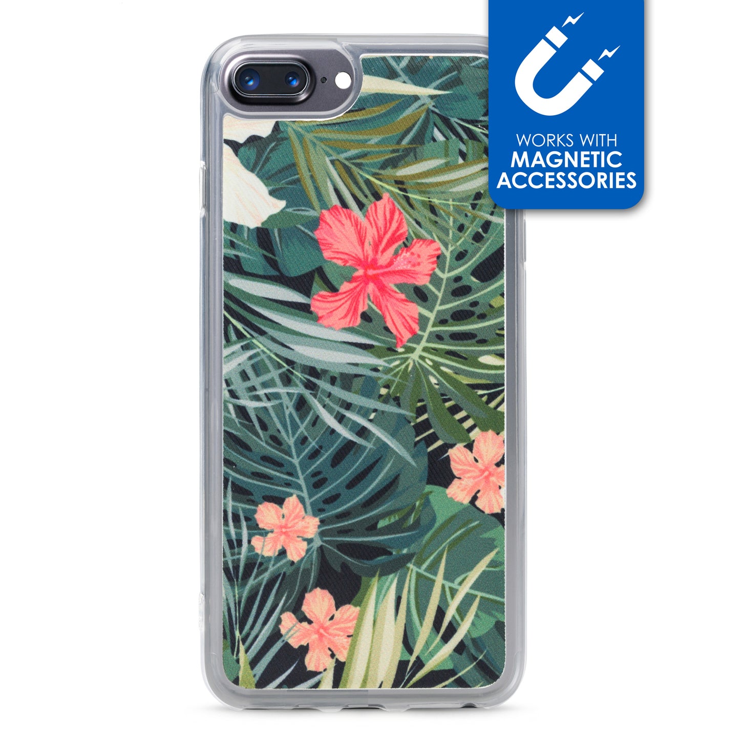 My Style Magneta Case For Apple Iphone 6 Plus/6S Plus/7 Plus/8 Plus Black Jungle