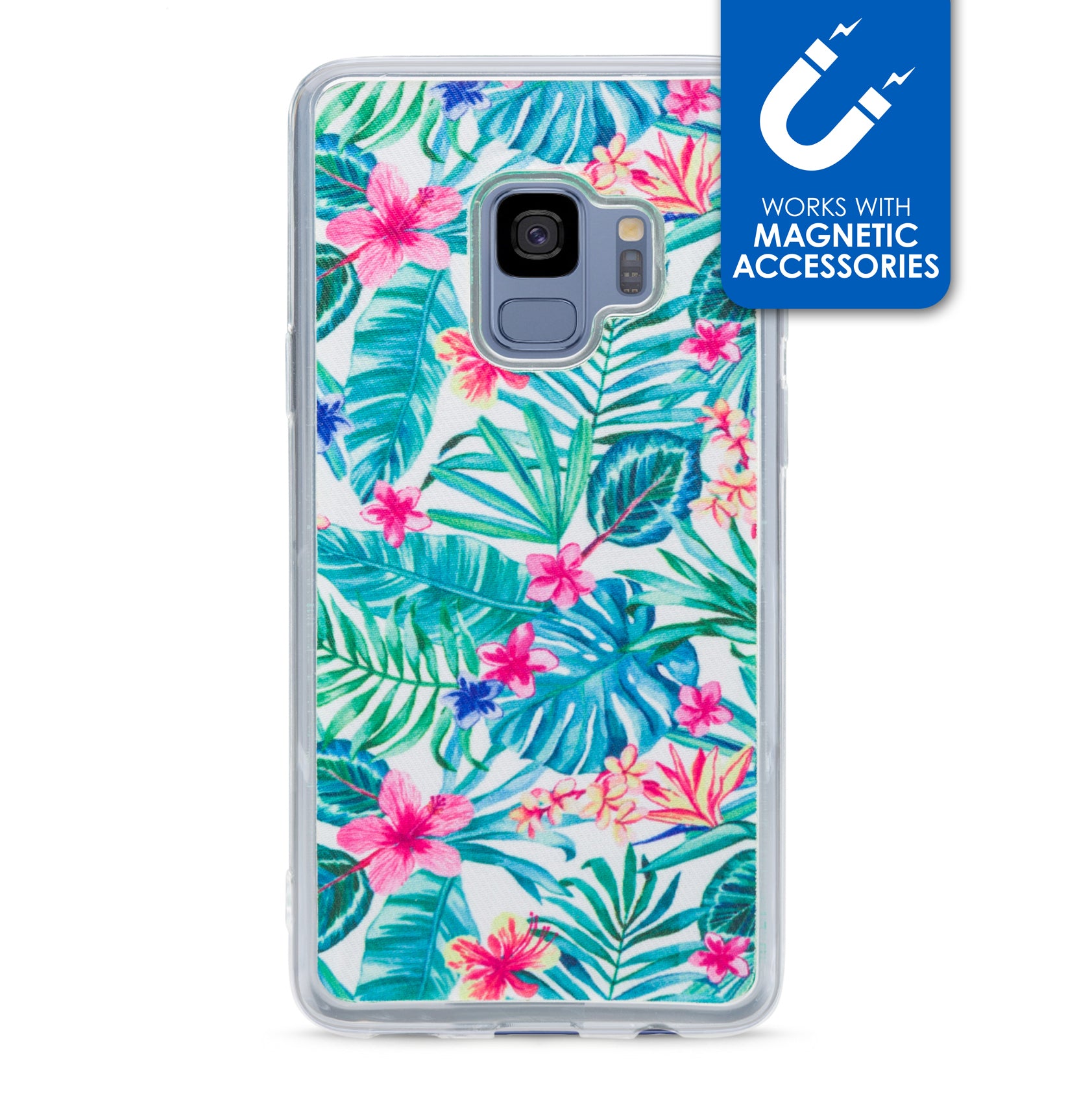 My Style Magneta Case For Samsung Galaxy S9 White Jungle
