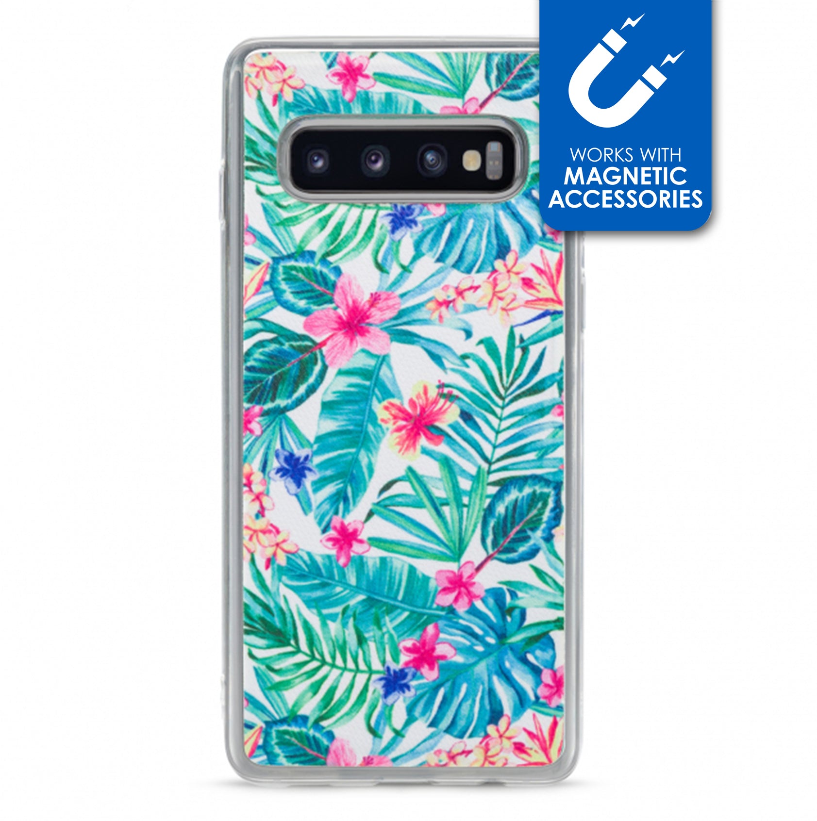 My Style Magneta Case For Samsung Galaxy S10 White Jungle
