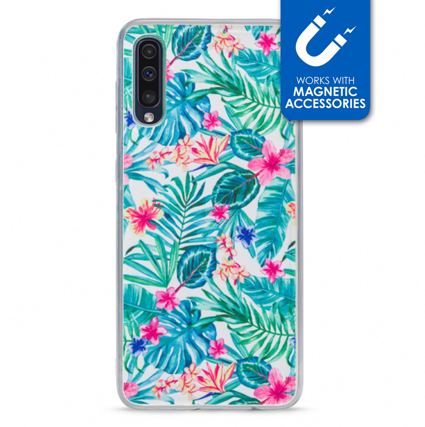 My Style Magneta Case For Samsung Galaxy A30S/A50 White Jungle