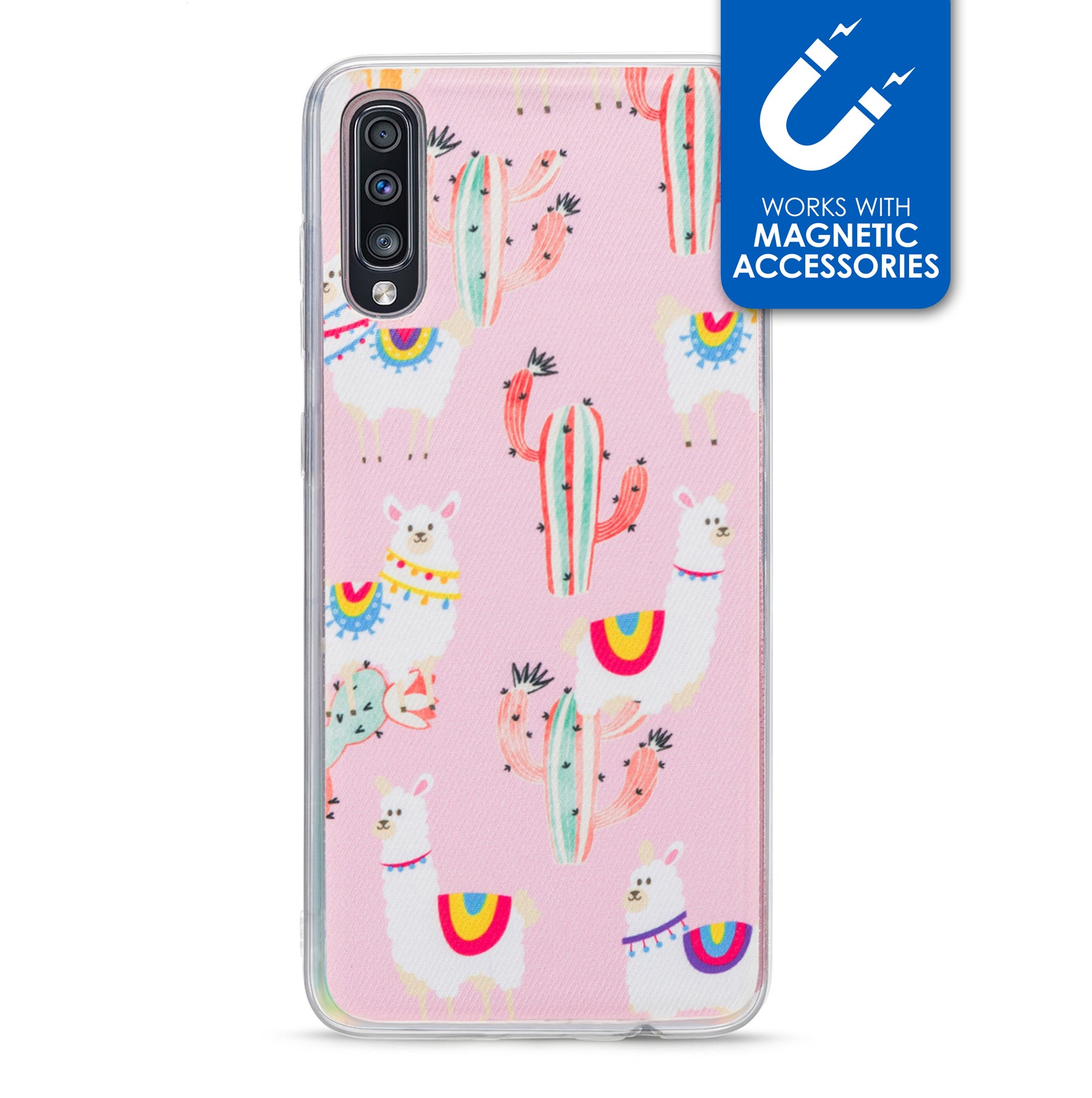 My Style Magneta Case For Samsung Galaxy A70 Pink Alpaca