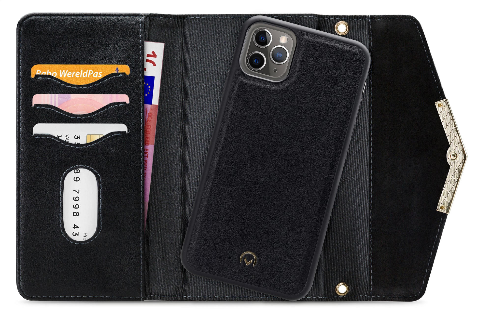 Mobilize 2In1 Gelly Velvet Clutch For Apple Iphone 11 Pro Deep Black