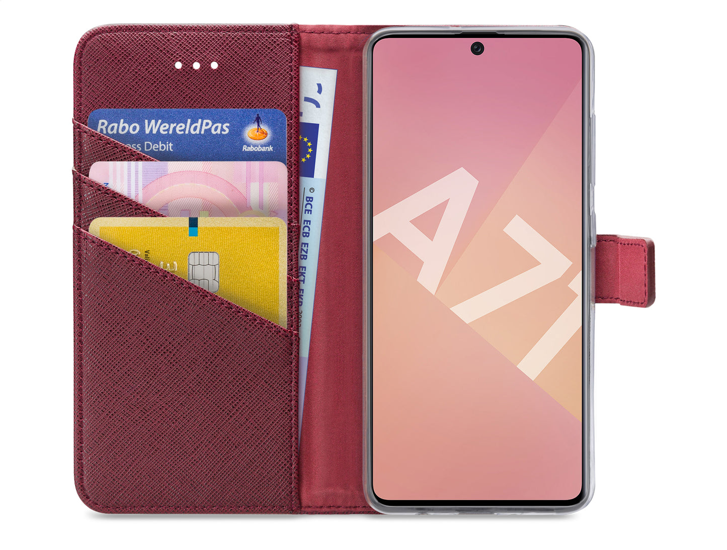 My Style Flex Wallet For Samsung Galaxy A71 Bordeaux