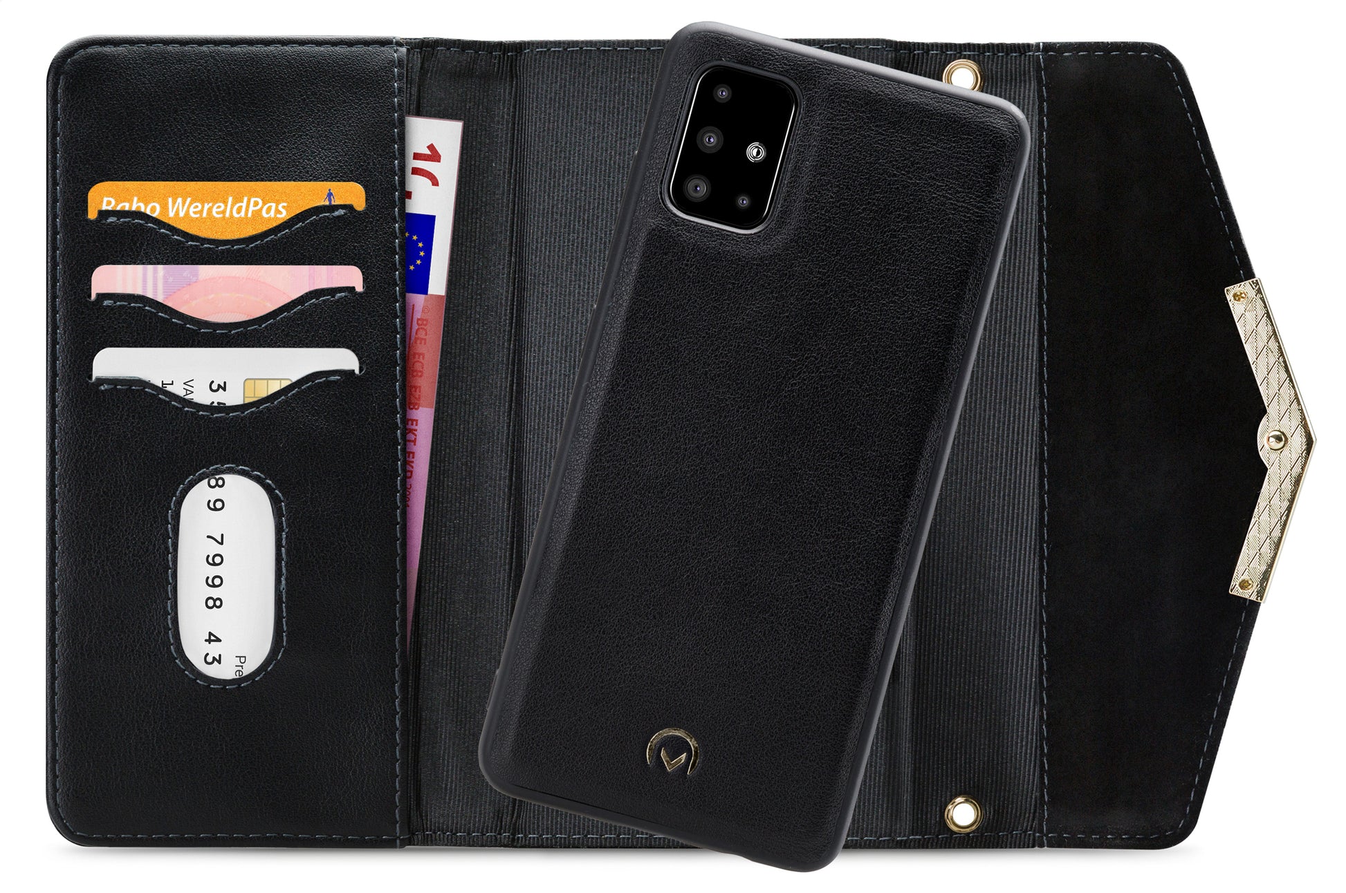 Mobilize 2In1 Gelly Velvet Clutch For Samsung Galaxy A51 Deep Black