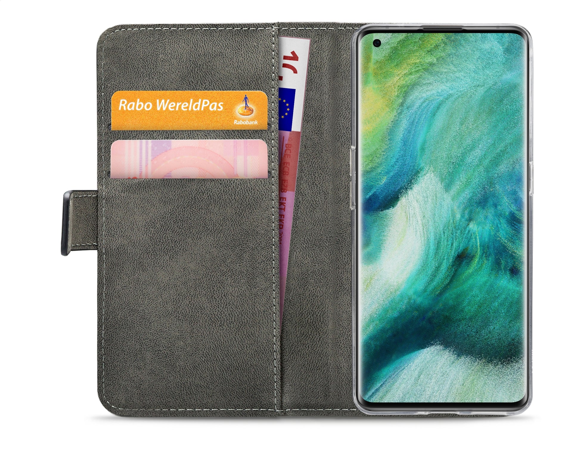 Mobilize Classic Gelly Wallet Book Case Oppo Find X2 Black