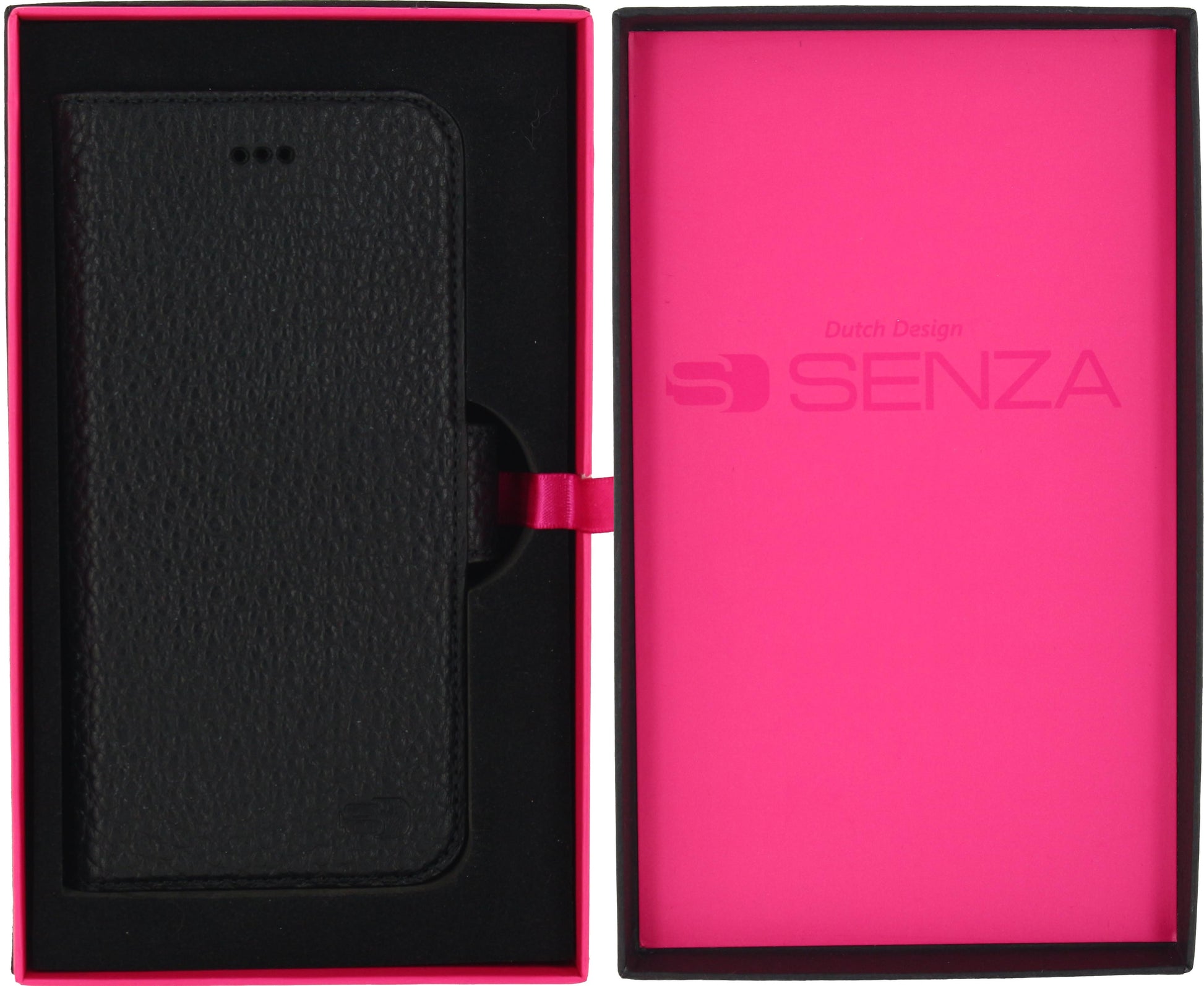 Senza Exquisite Leather Wallet Apple Iphone 6/6S Intense Black