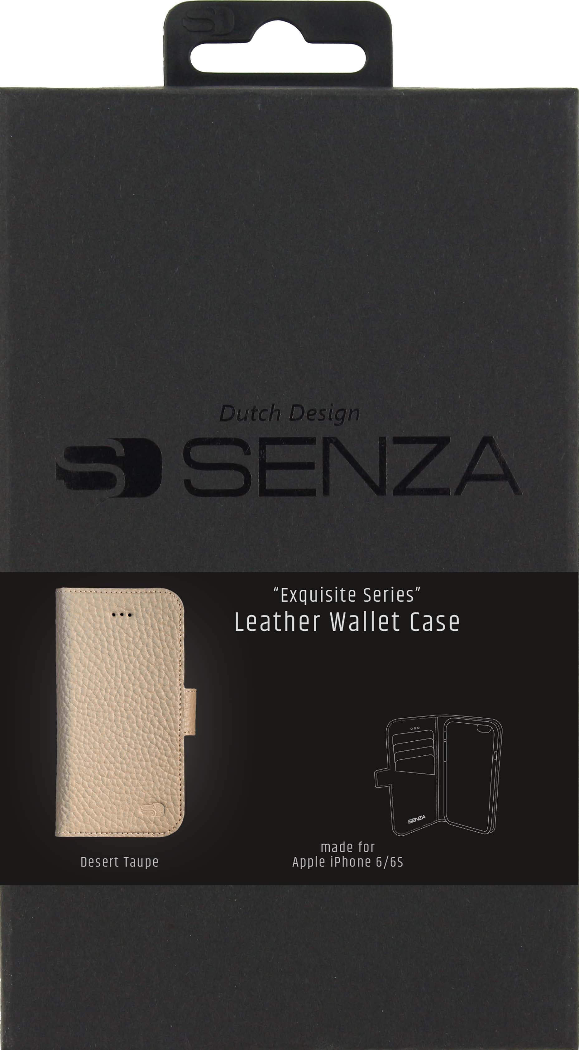 Senza Exquisite Leather Wallet Apple Iphone 6/6S Desert Taupe