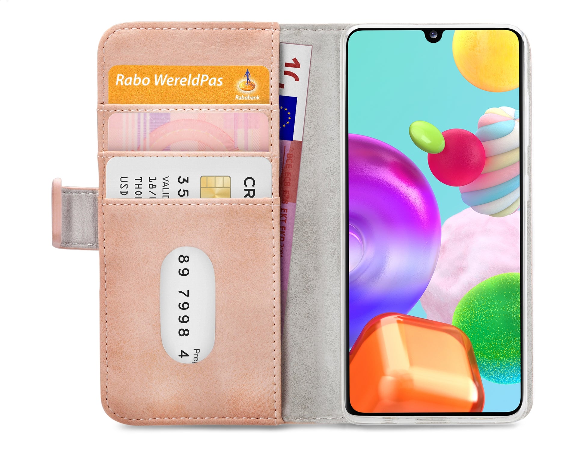 Mobilize Elite Gelly Wallet Book Case Samsung Galaxy A41 Soft Pink