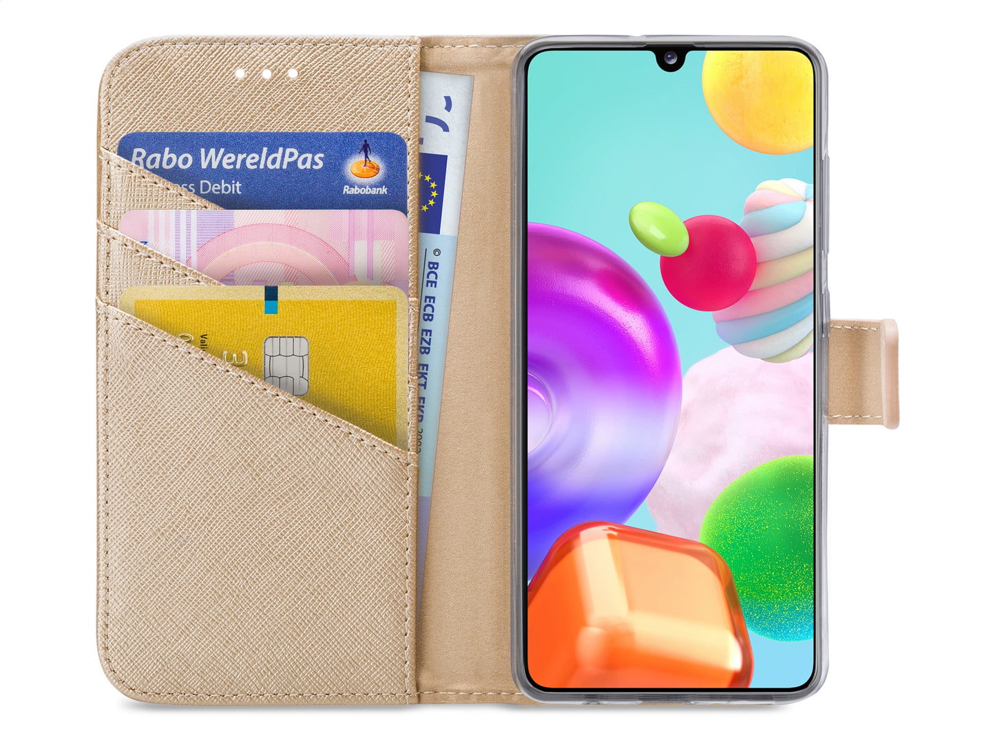 My Style Flex Wallet For Samsung Galaxy A41 Gold