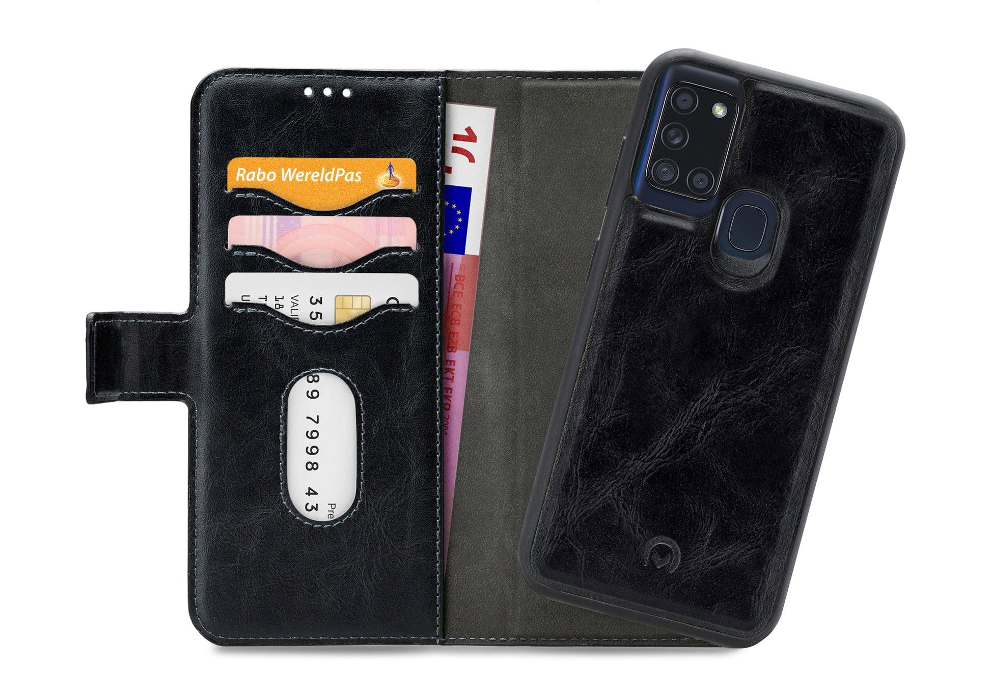 Mobilize 2In1 Gelly Wallet Case Samsung Galaxy A21S Black
