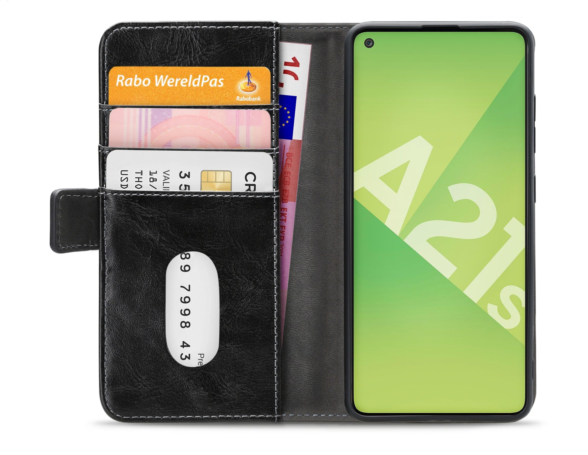 Mobilize Elite Gelly Wallet Book Case Samsung Galaxy A21S Black