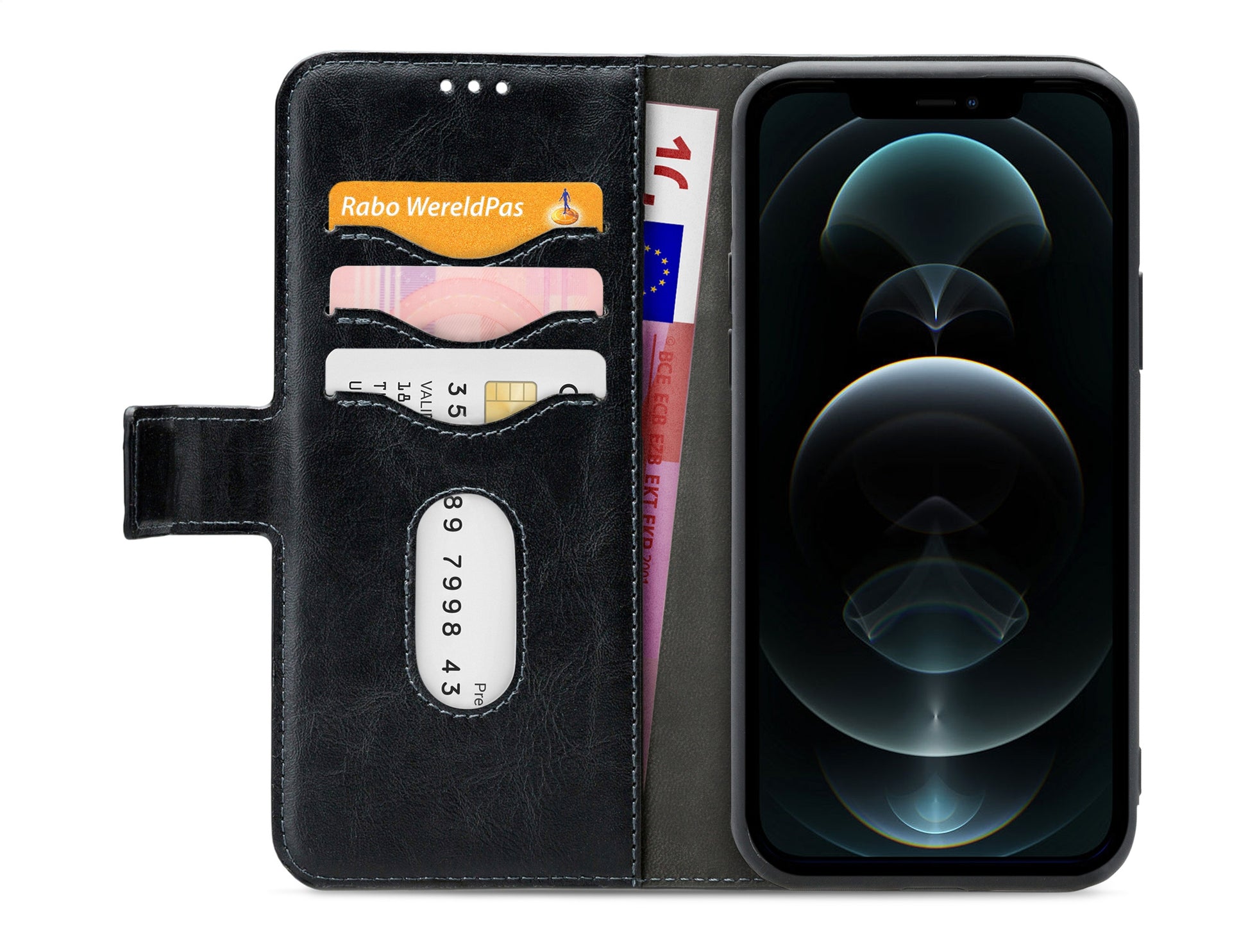 Mobilize 2In1 Gelly Wallet Case Apple Iphone 12 Pro Max Black