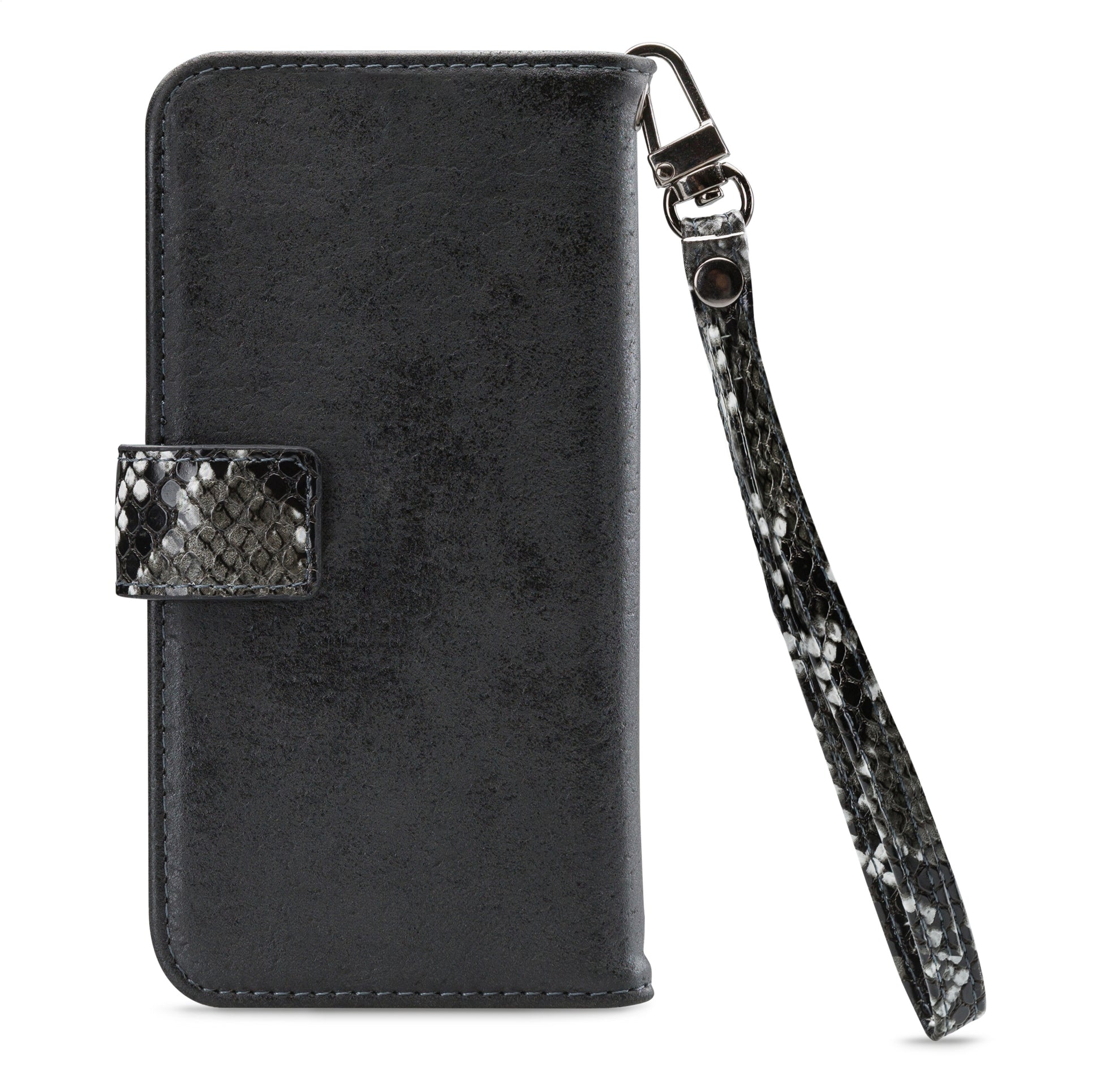Mobilize 2In1 Magnet Zipper Case Apple Iphone 12 Mini Black/Snake