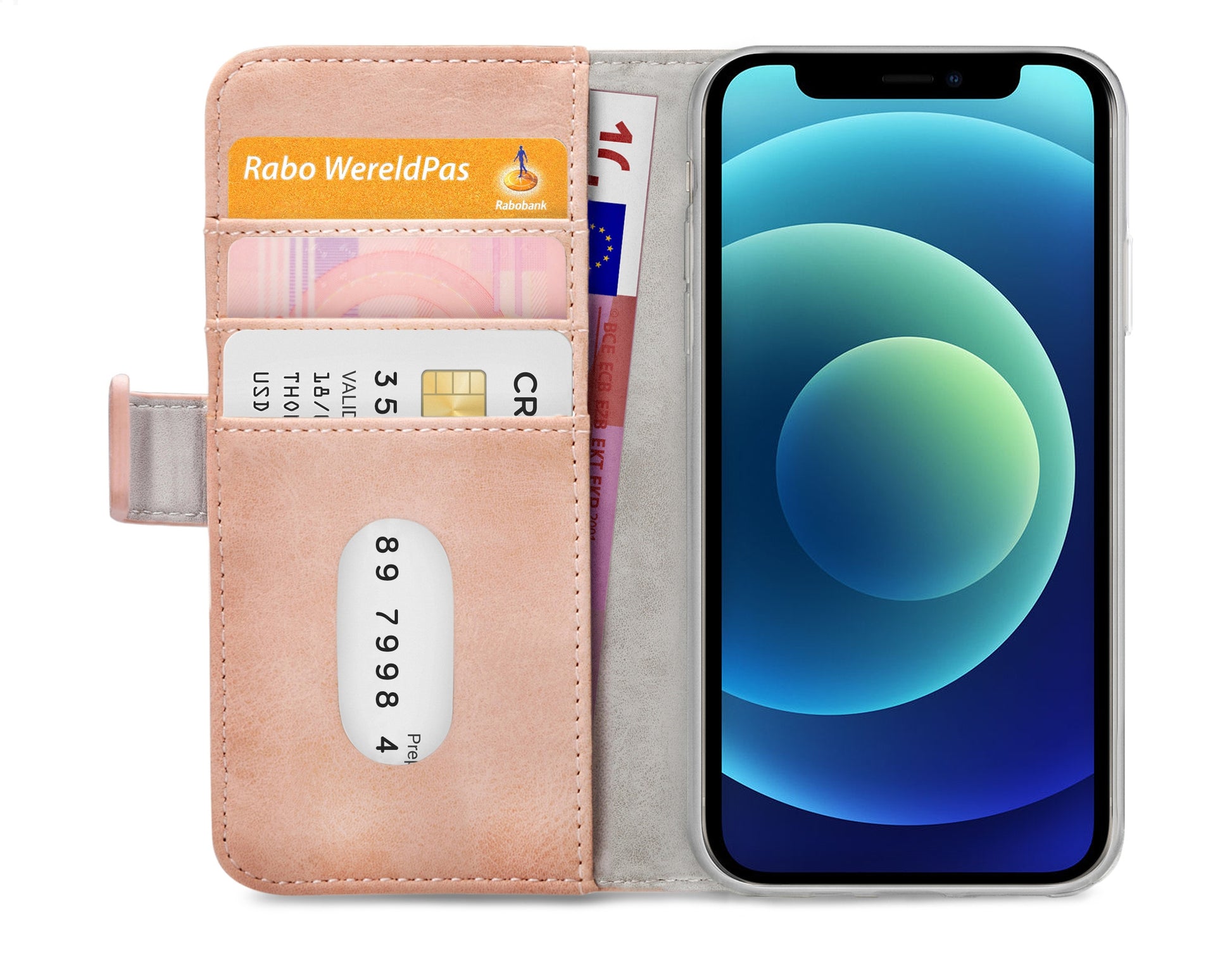 Mobilize Elite Gelly Wallet Book Case Apple Iphone 12 Mini Soft Pink