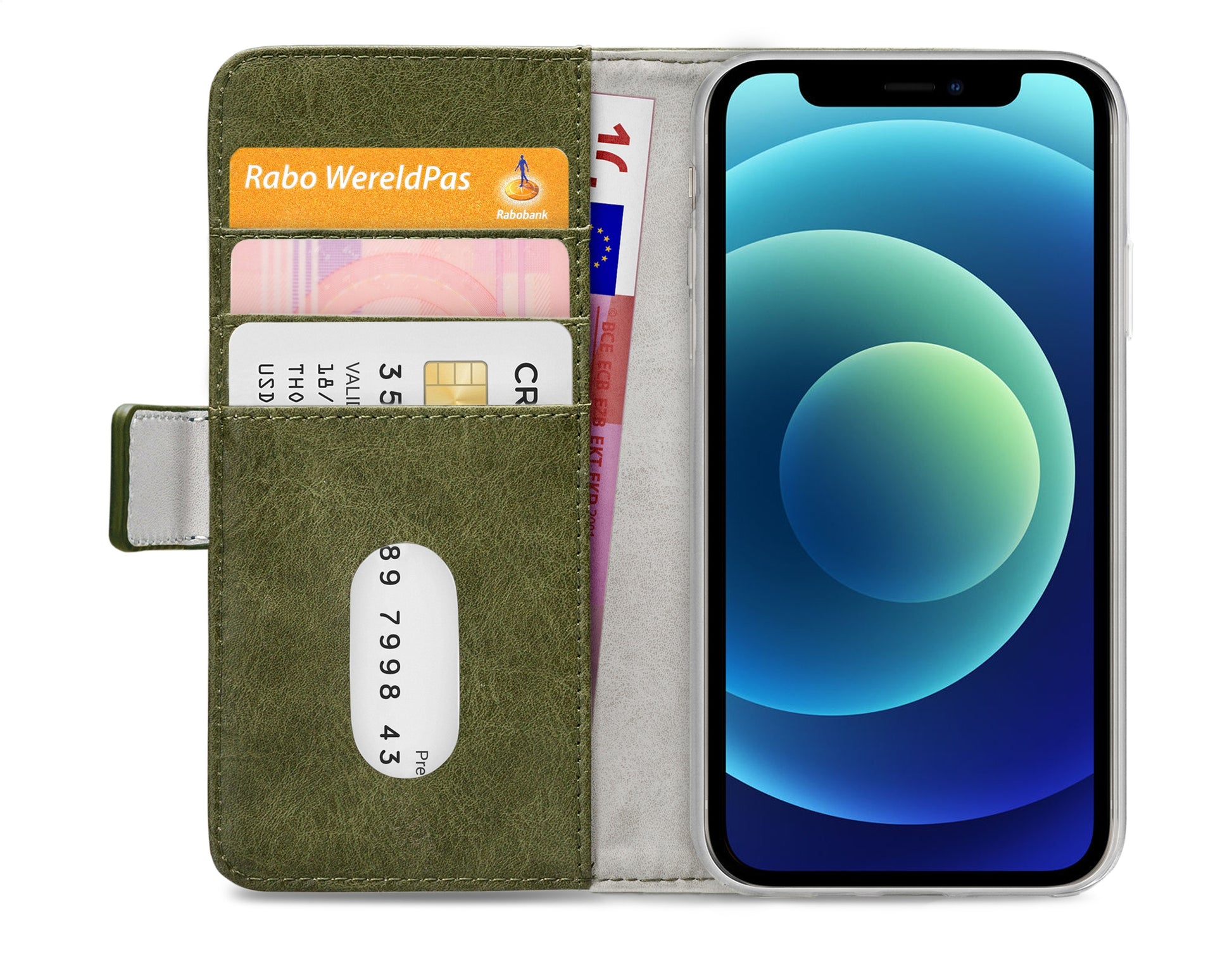 Mobilize Elite Gelly Wallet Book Case Apple Iphone 12 Mini Green