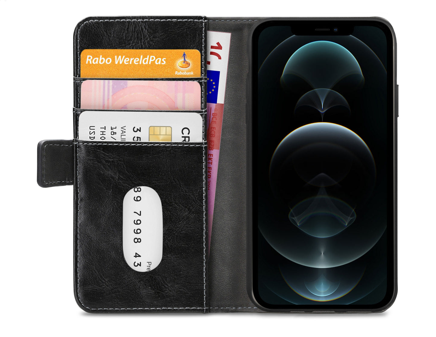 Mobilize Elite Gelly Wallet Book Case Apple Iphone 12 Pro Max Black