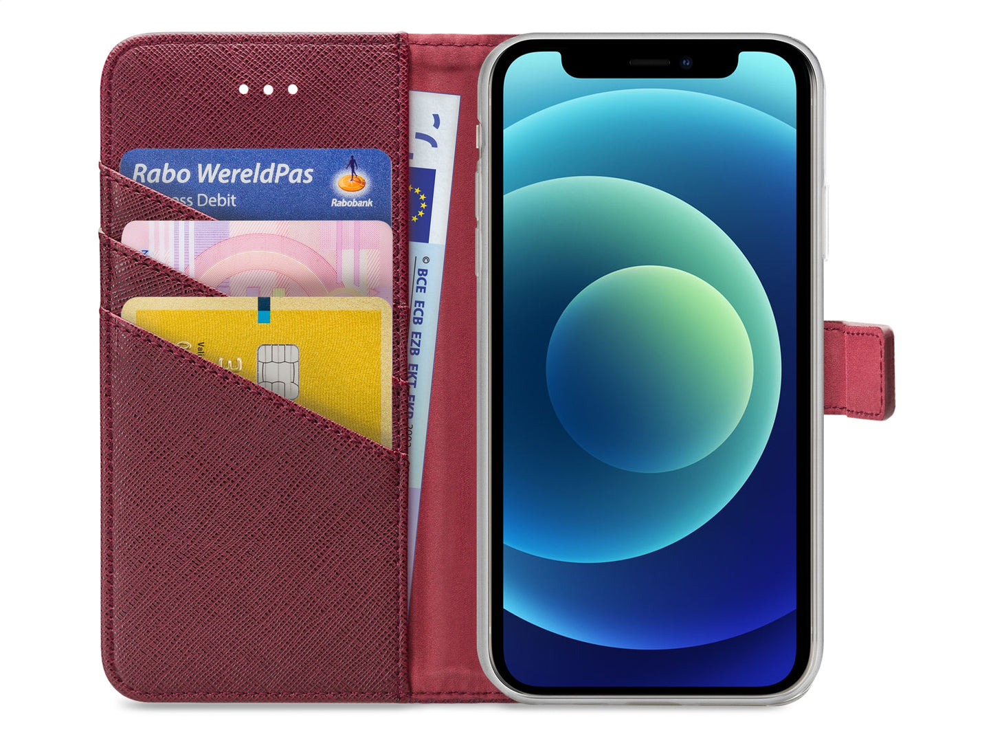 My Style Flex Wallet For Apple Iphone 12 Mini Bordeaux