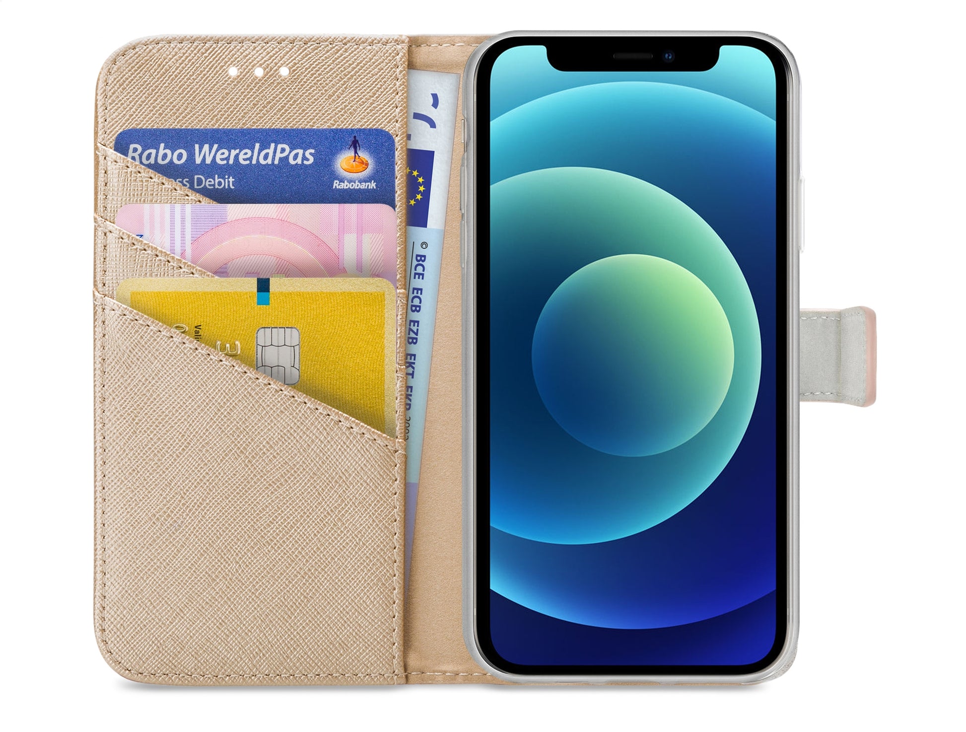 My Style Flex Wallet For Apple Iphone 12 Mini Gold