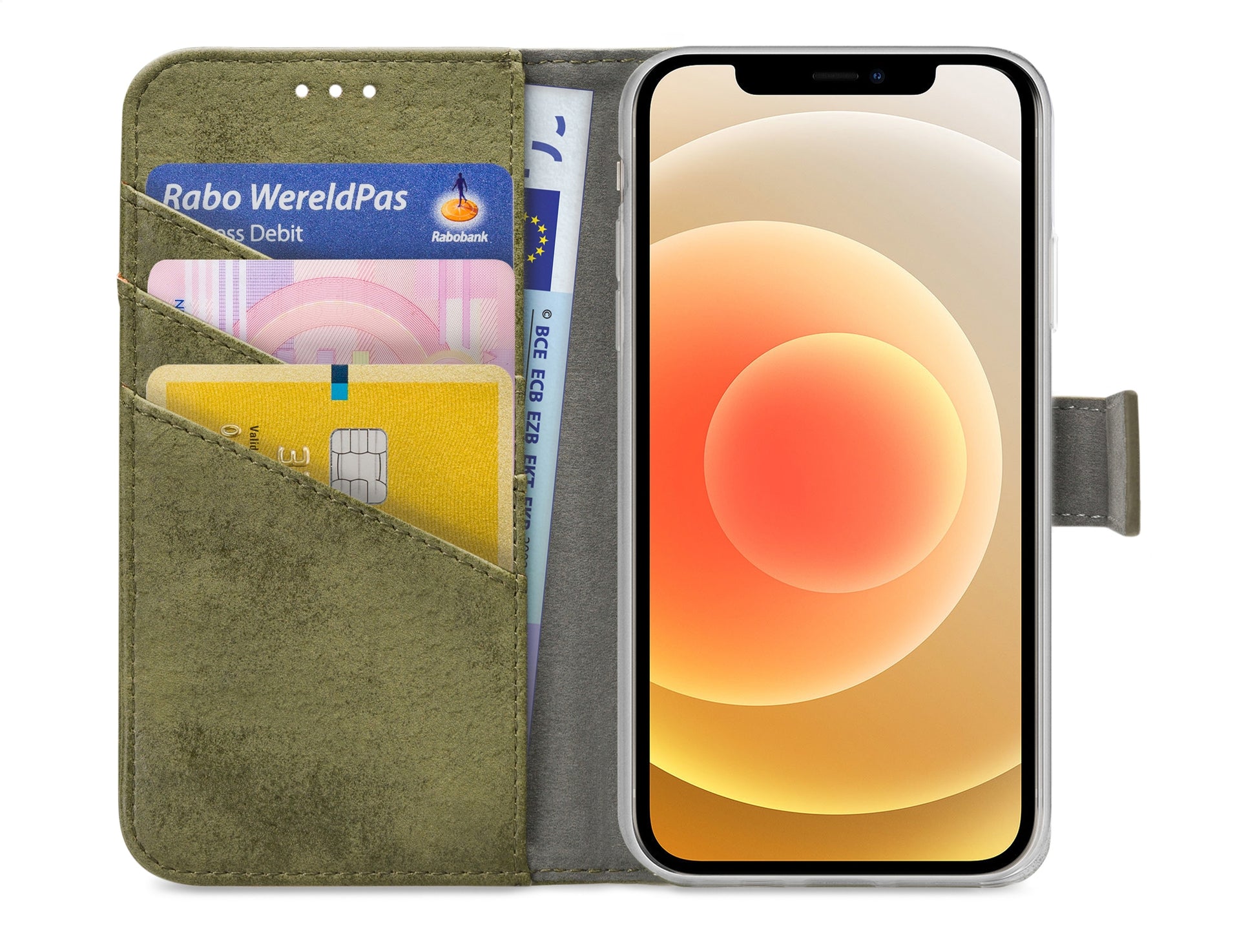 My Style Flex Wallet For Apple Iphone 12/12 Pro Olive