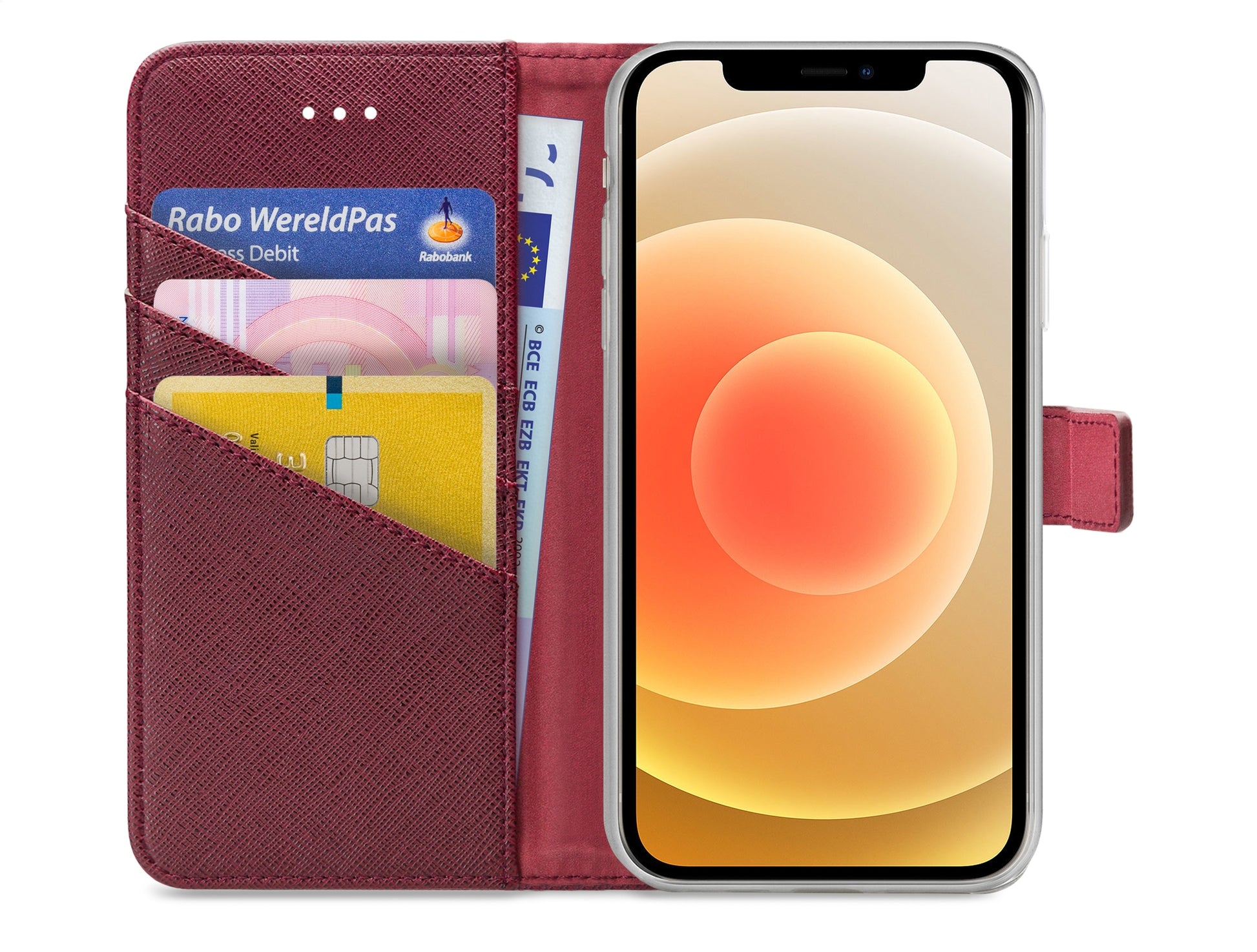 My Style Flex Wallet For Apple Iphone 12/12 Pro Bordeaux