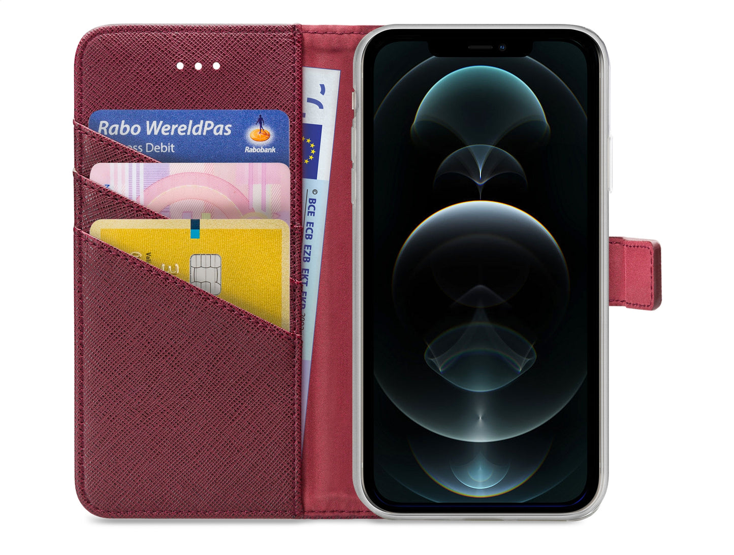 My Style Flex Wallet For Apple Iphone 12 Pro Max Bordeaux