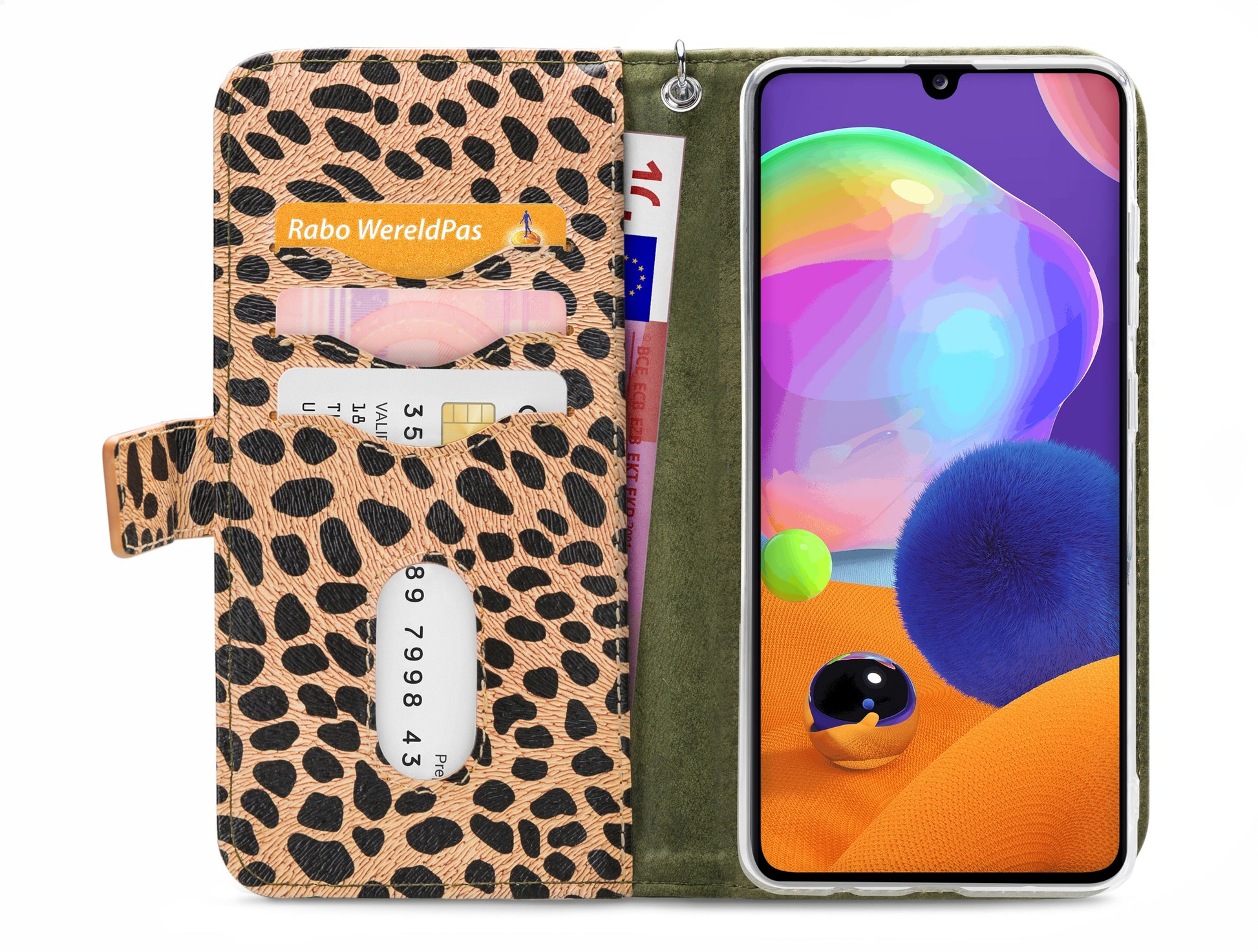 Mobilize 2In1 Gelly Zipper Case Samsung Galaxy A31 Olive/Leopard