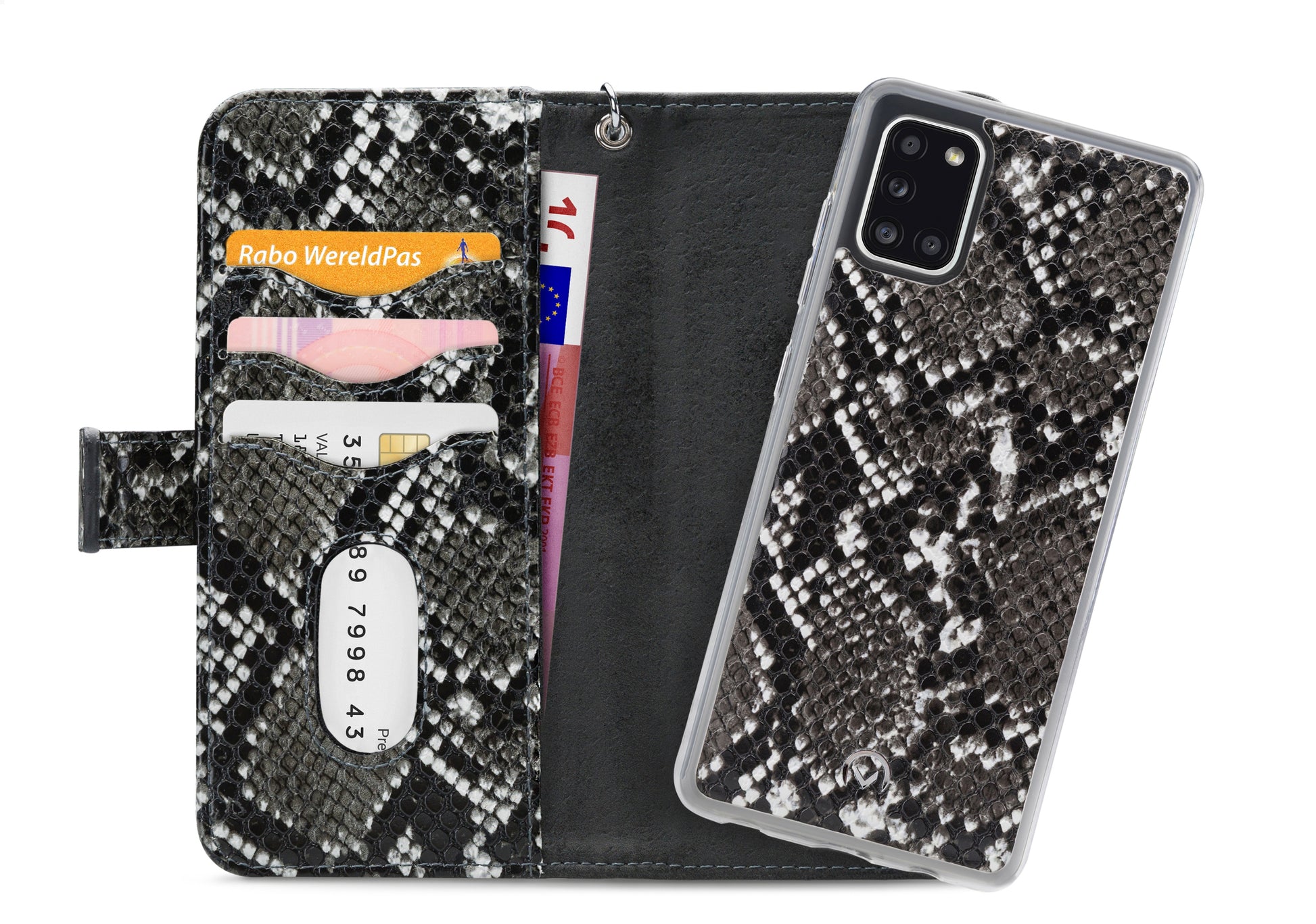Mobilize 2In1 Gelly Zipper Case Samsung Galaxy A31 Black/Snake