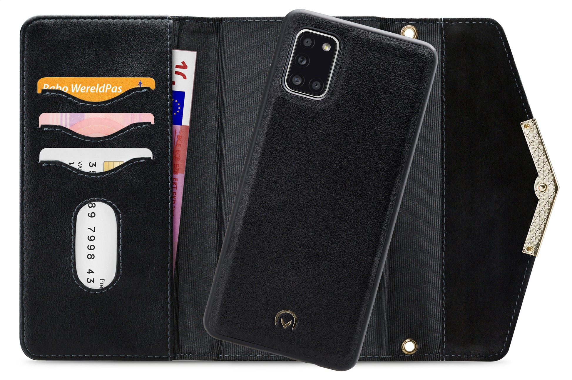 Mobilize 2In1 Gelly Velvet Clutch For Samsung Galaxy A31 Deep Black