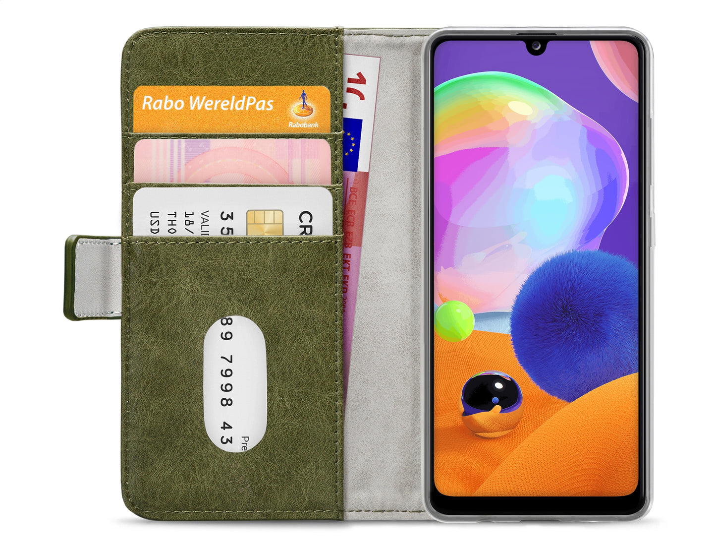Mobilize Elite Gelly Wallet Book Case Samsung Galaxy A31 Green