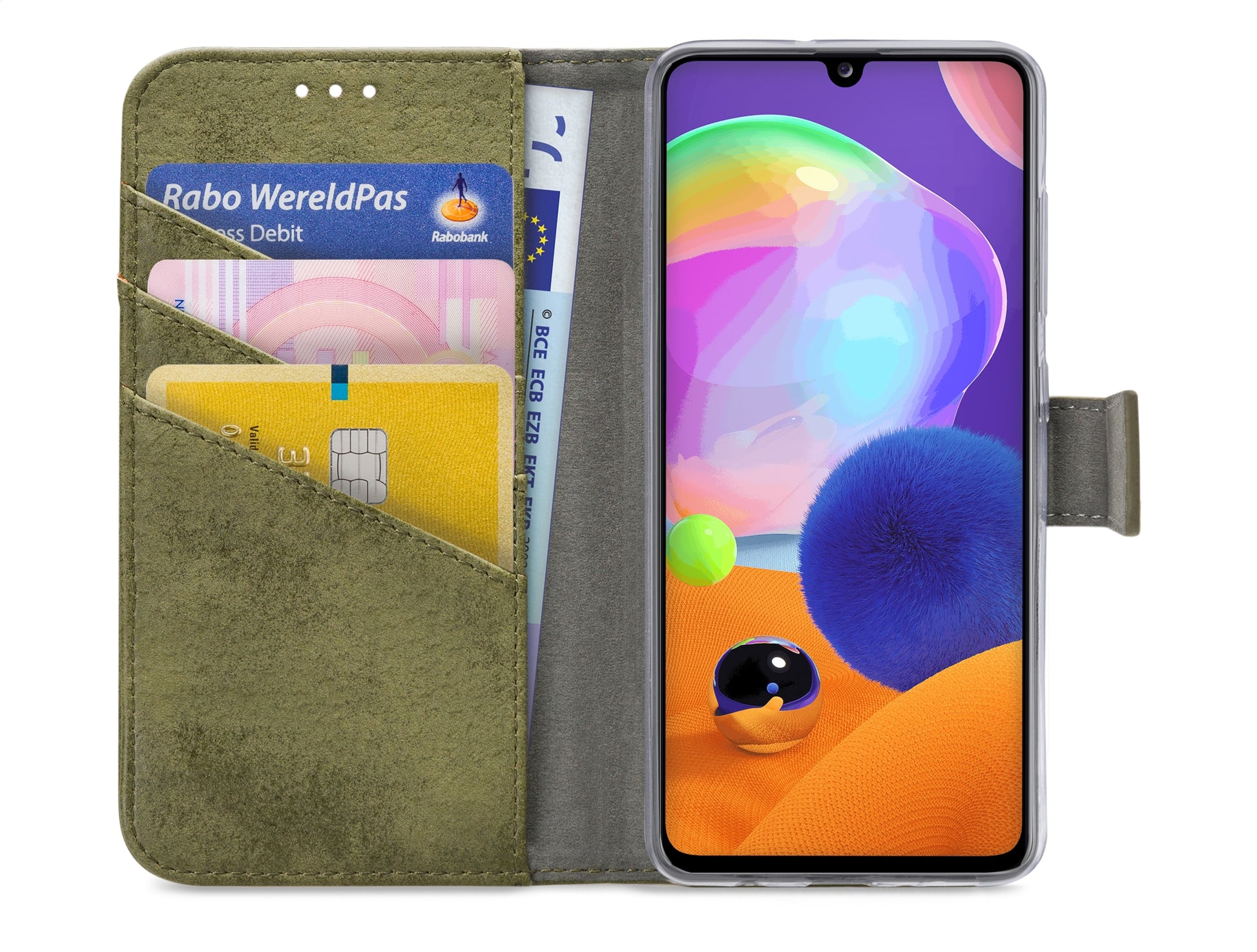 My Style Flex Wallet For Samsung Galaxy A31 Olive