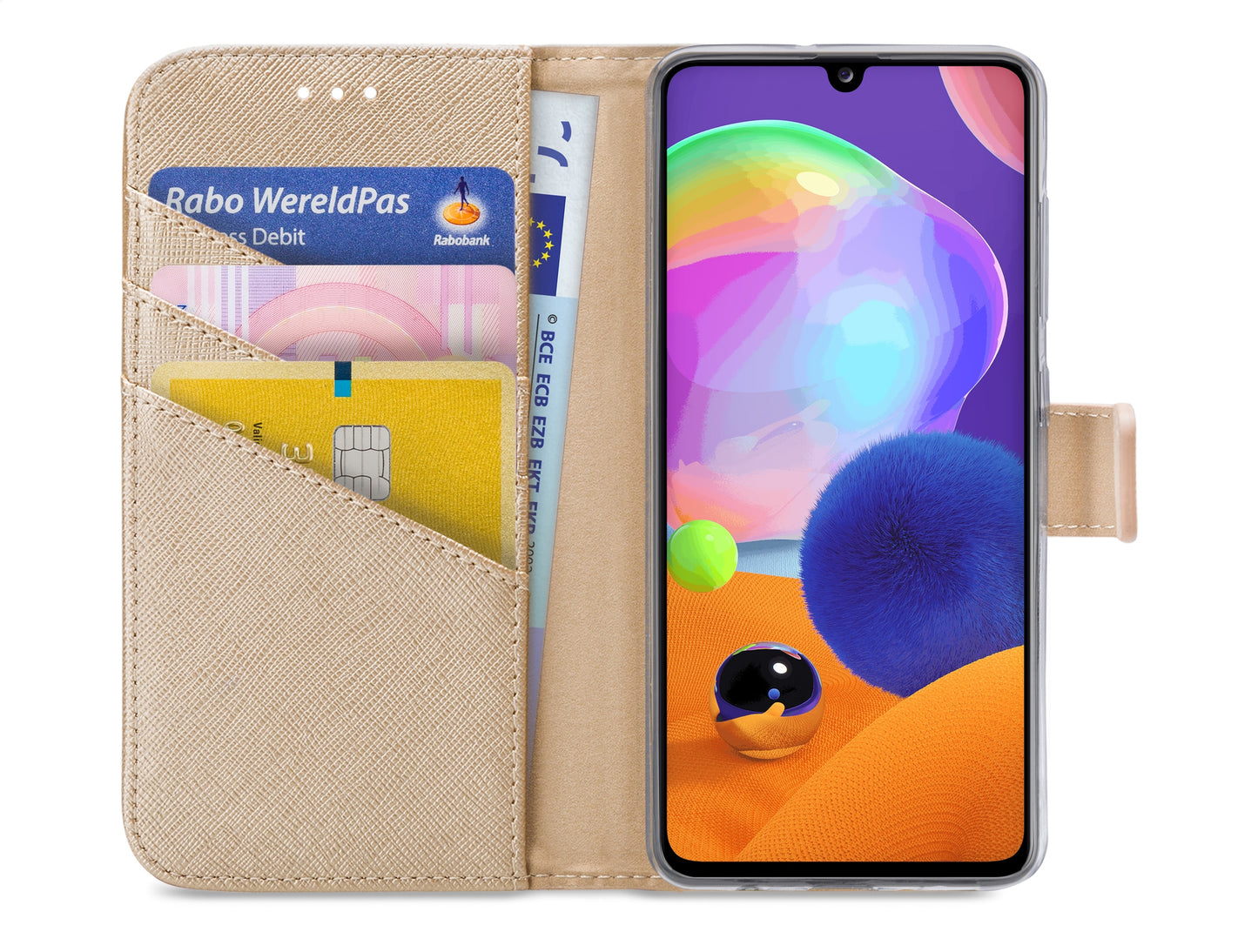 My Style Flex Wallet For Samsung Galaxy A31 Gold