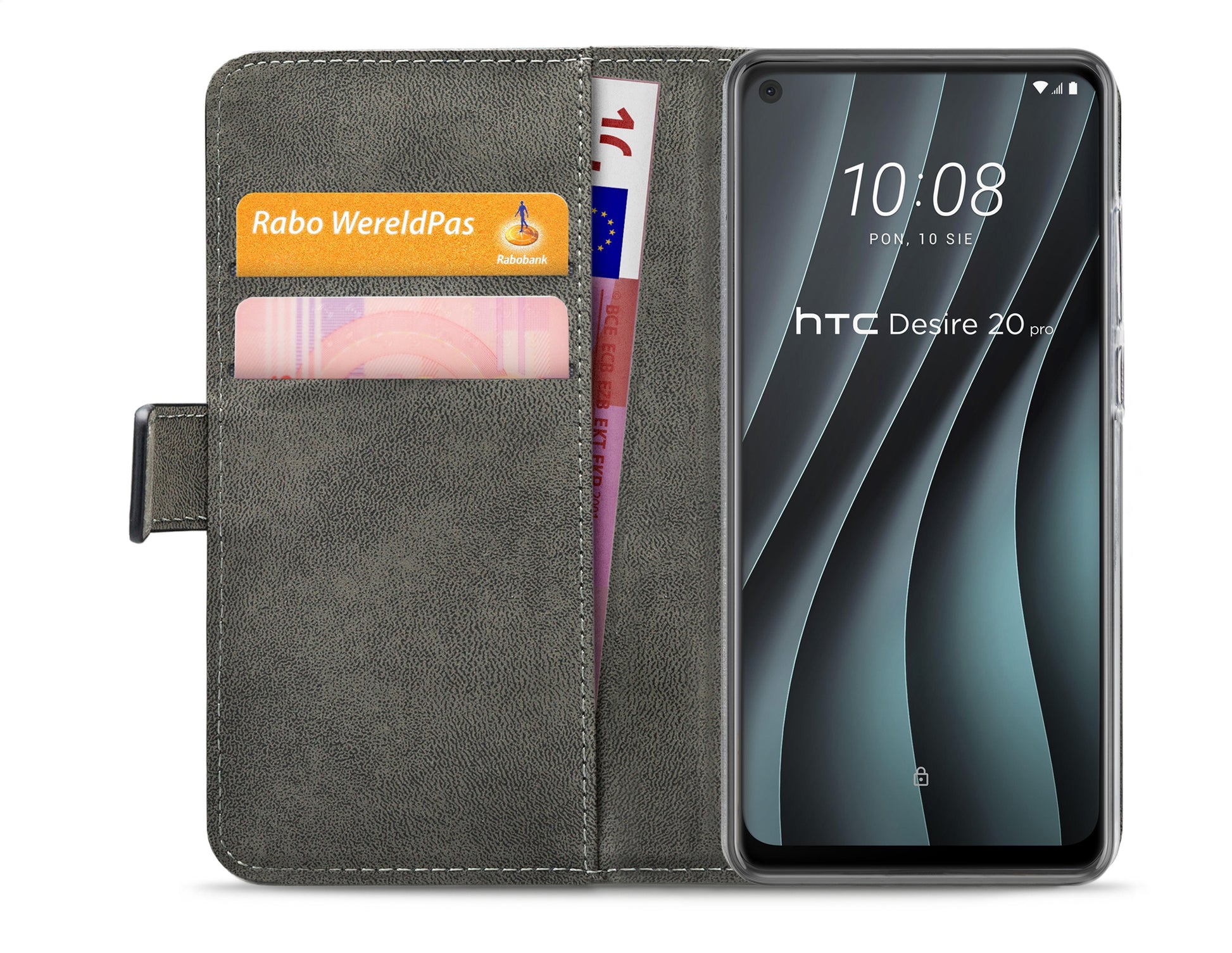 Mobilize Classic Gelly Wallet Book Case Htc Desire 20 Pro Black