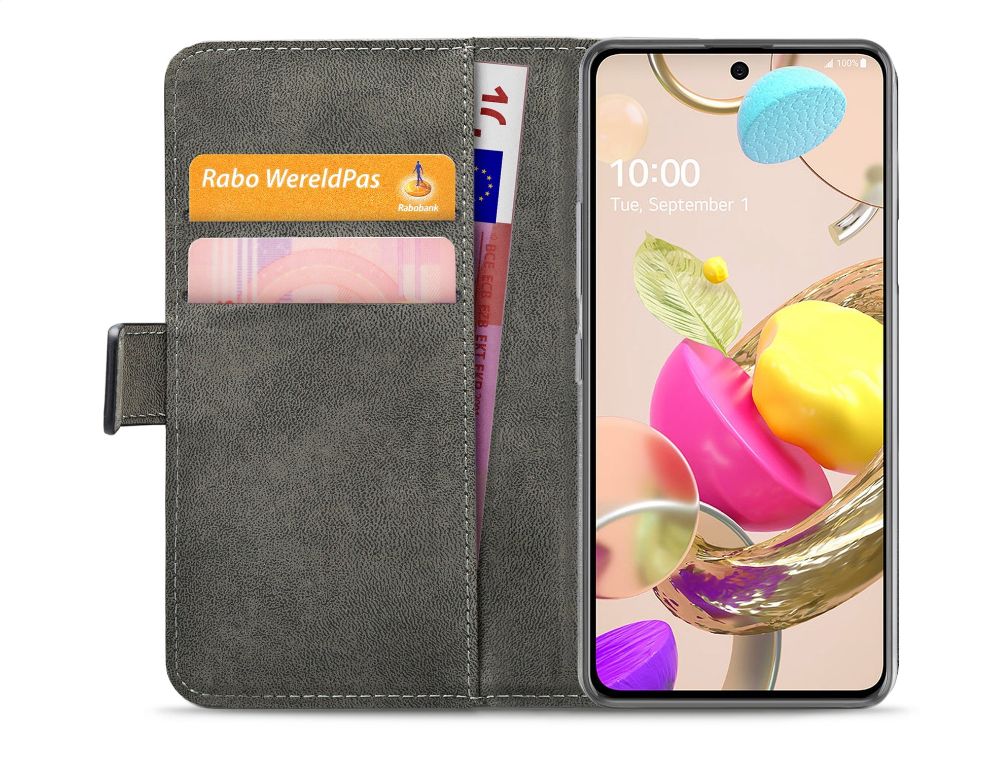 Mobilize Classic Gelly Wallet Book Case Lg K42 Black