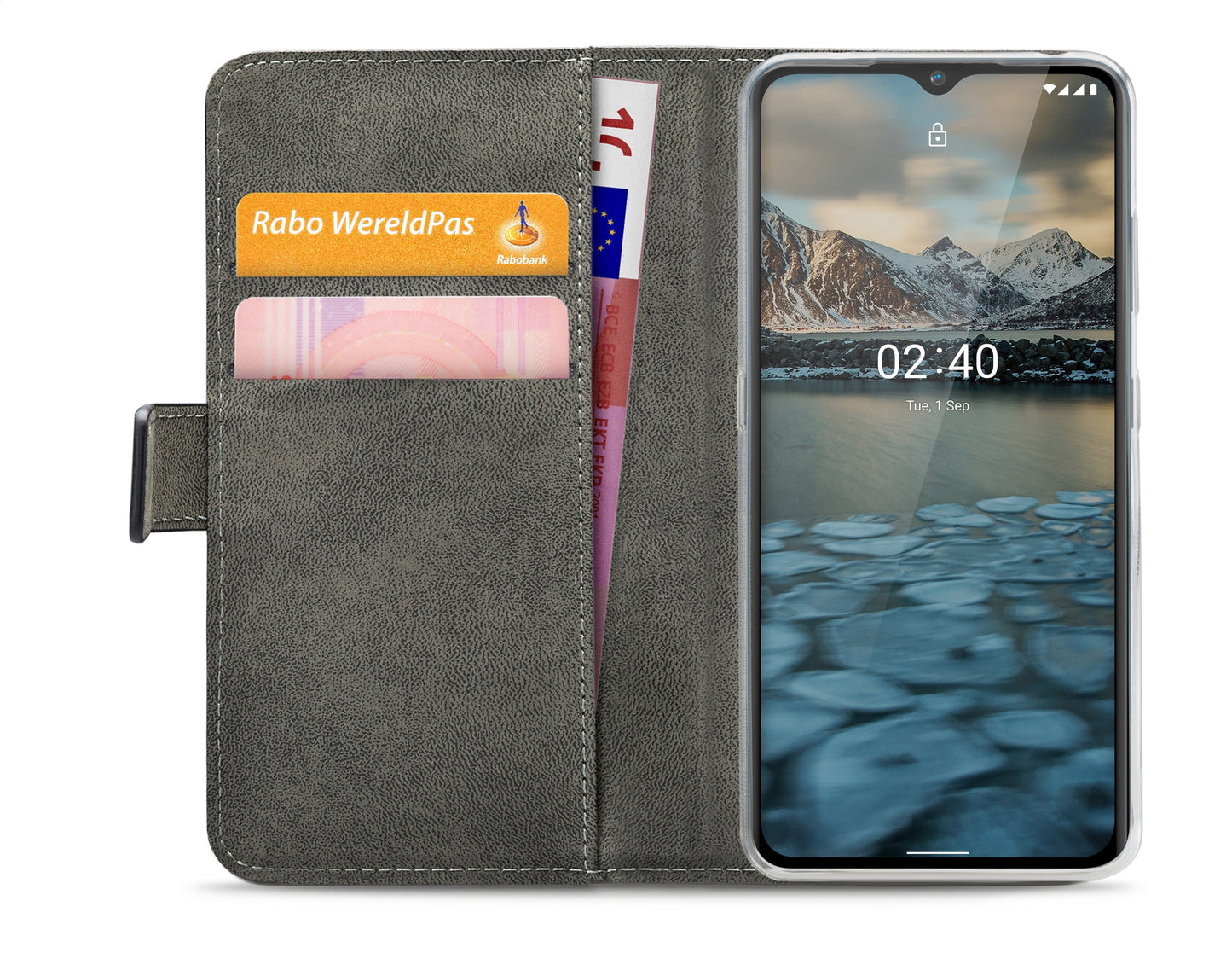 Mobilize Classic Gelly Wallet Book Case Nokia 2.4 Black