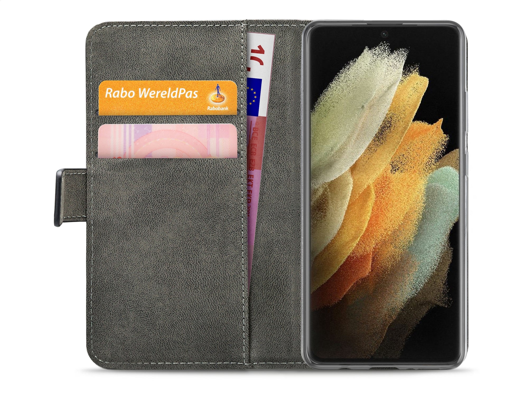 Mobilize Classic Gelly Wallet Book Case Samsung Galaxy S21 Ultra 5G Black