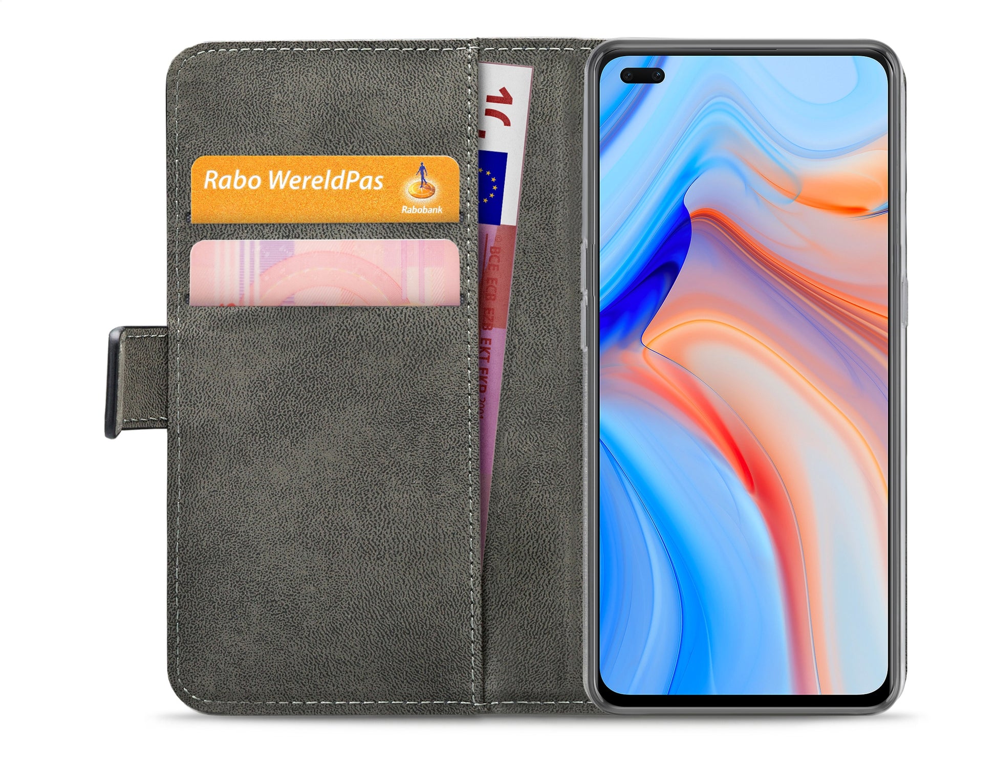 Mobilize Classic Gelly Wallet Book Case Oppo Reno4 5G Black