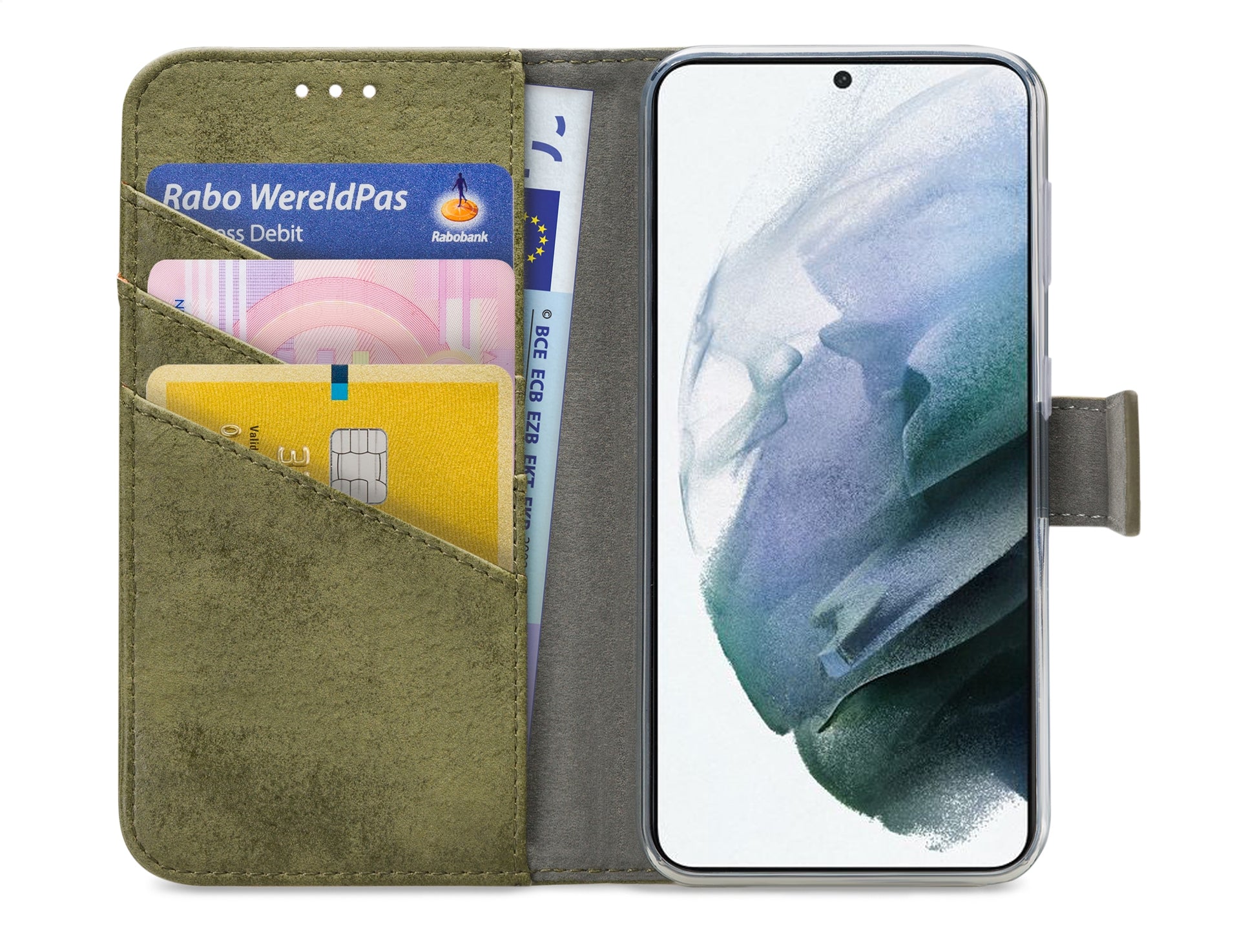 My Style Flex Wallet For Samsung Galaxy S21+ 5G Olive